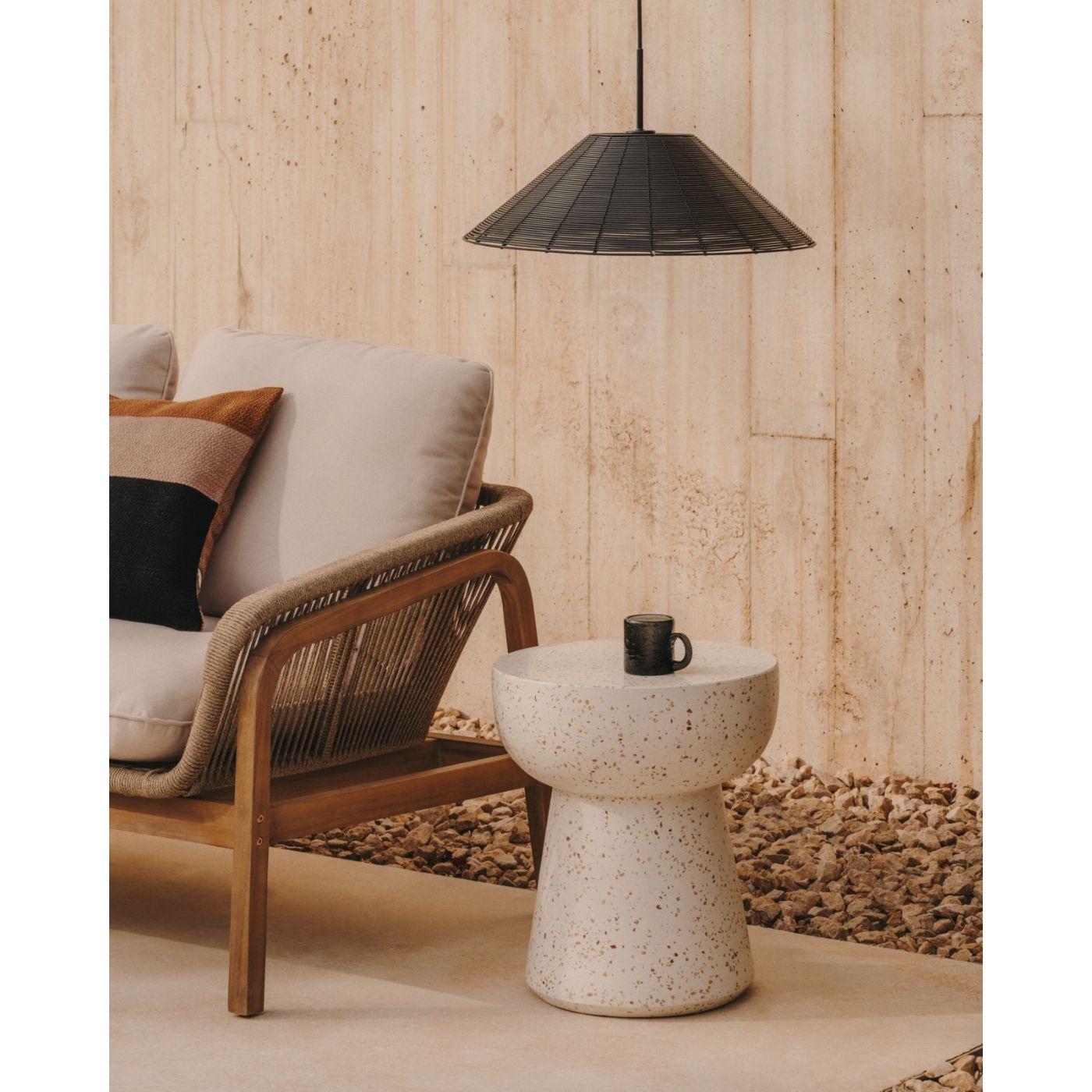 Beistelltisch Pada Terrazzo weiss mix 40x40
