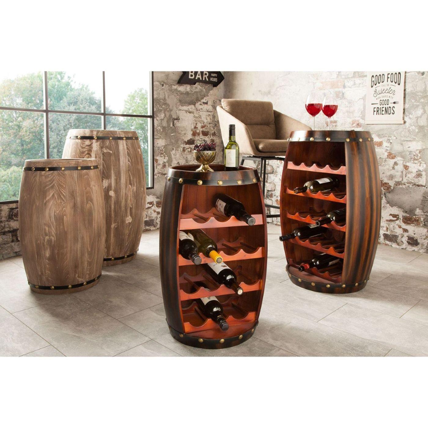 Weinfass Weinregal Winery 60cm coffee