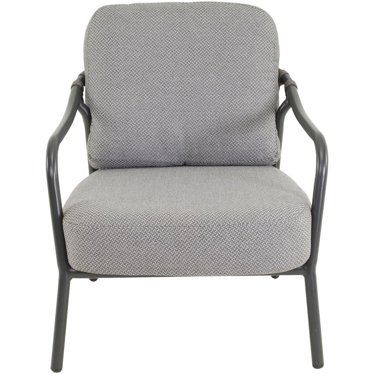 Gartensessel Dario Aluminium Seil anthrazit