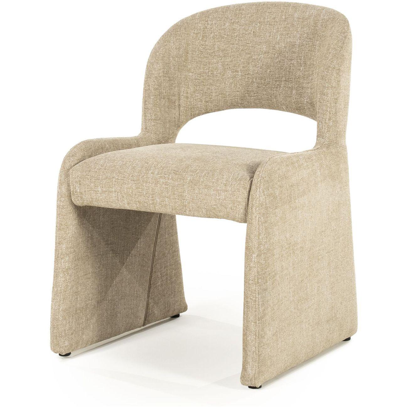 Design Polsterstuhl Serene Stoff taupe