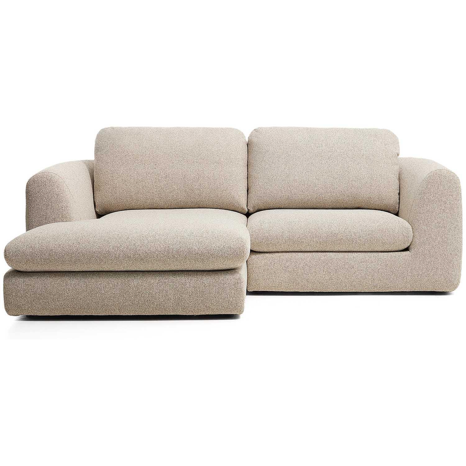 3-Sitzer Sofa Vera mit Chaiselongue links in Beige 232x176 FSC Mix Credit