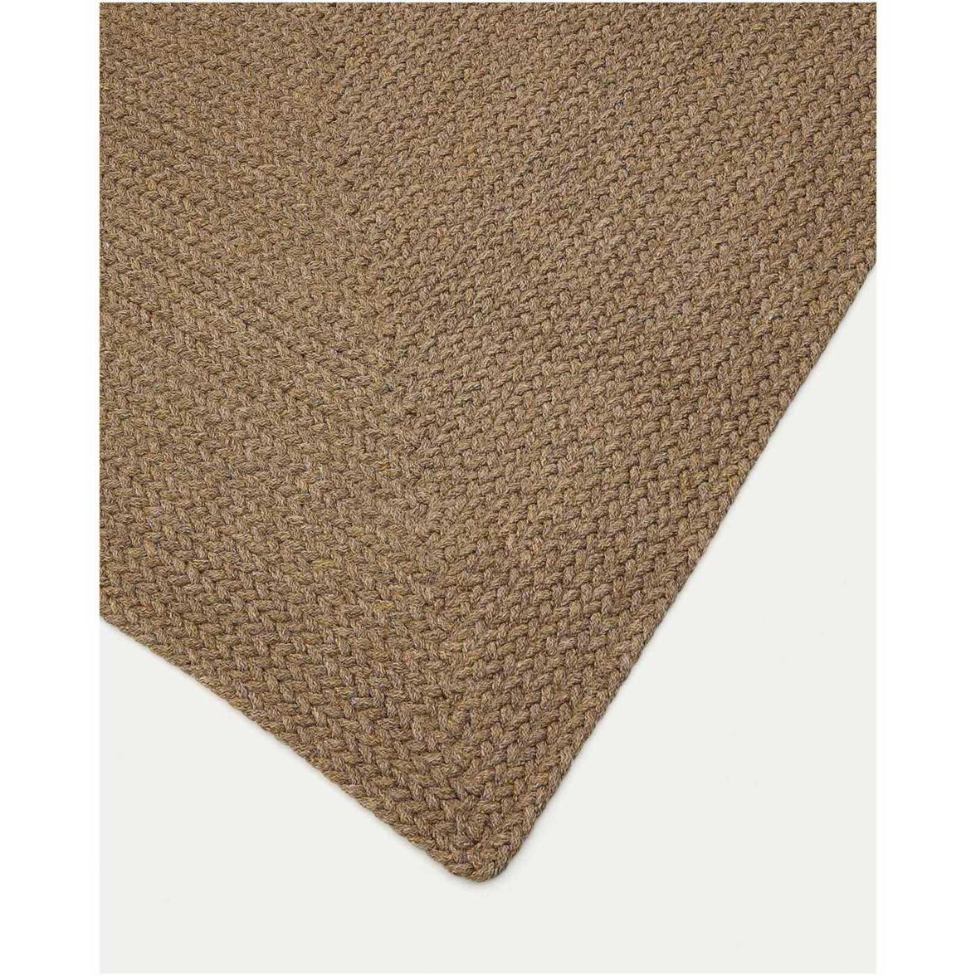 Gartenteppich rechteckig Despas aus synthetischen Fasern beige 160x230