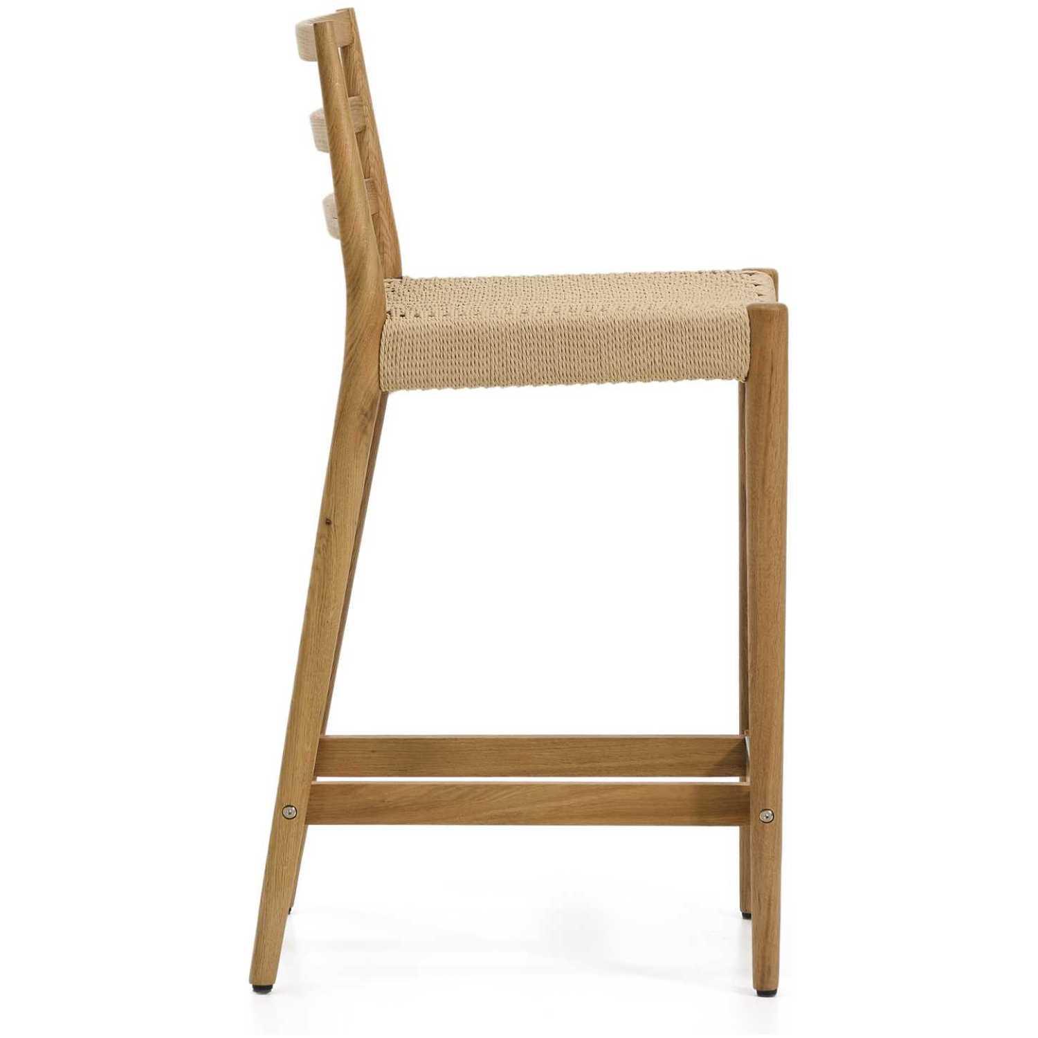 Barhocker Analy Eichenholz massiv natur Sitzhöhe 65 100% FSC