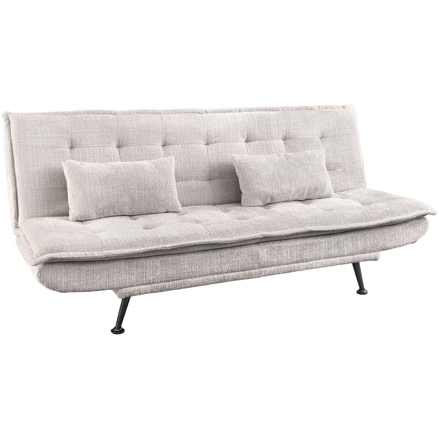 Bettsofa Montreux Chenille Stoff champagne beige 190