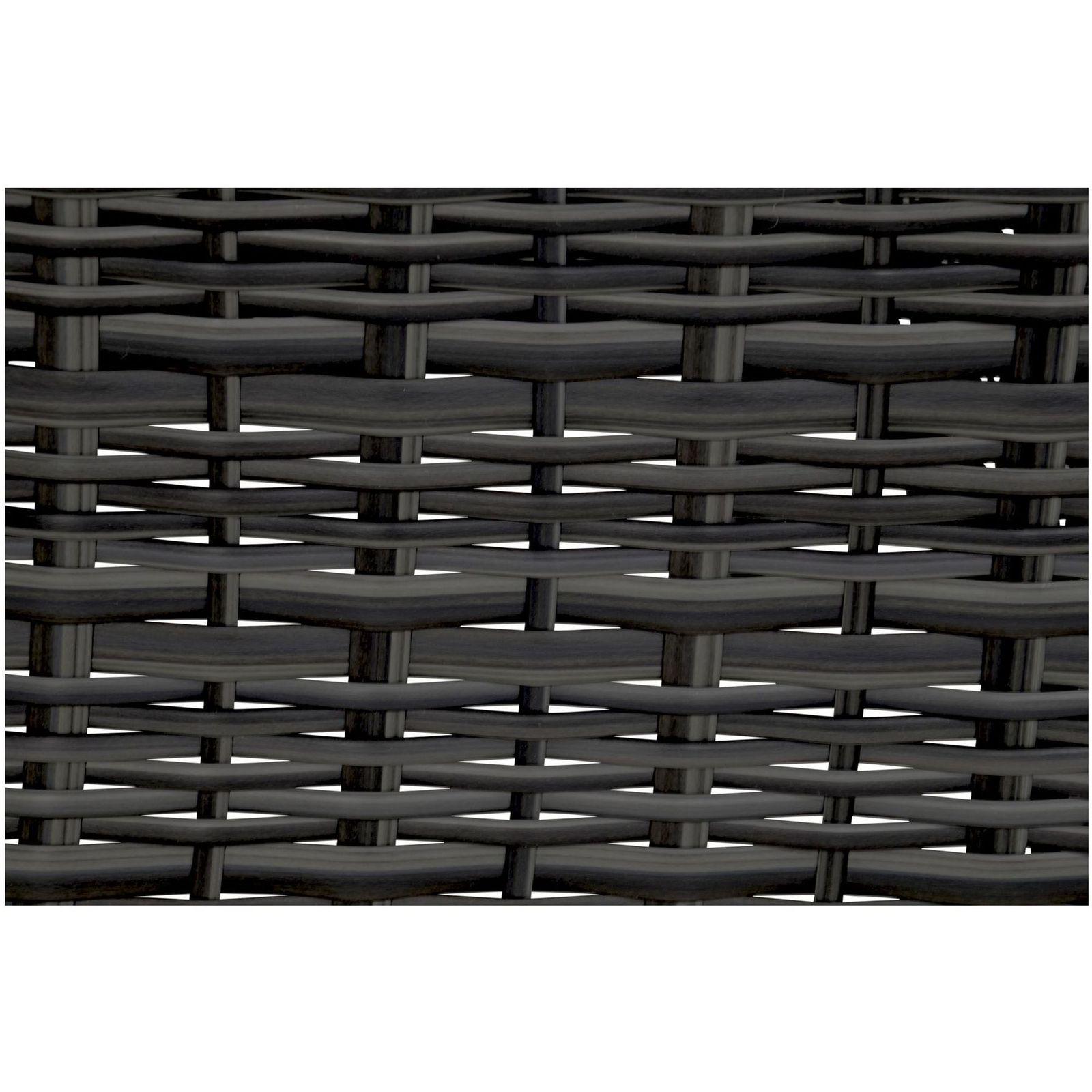 Garten Fusshocker Poly Rattan Nino 50x53