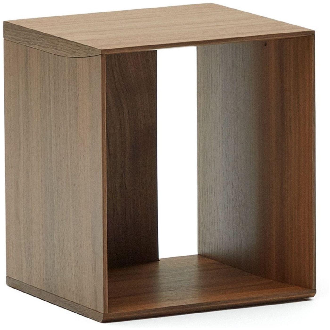 Litto kleines Regalmodul aus Nussholzfurnier 34 x 38 cm