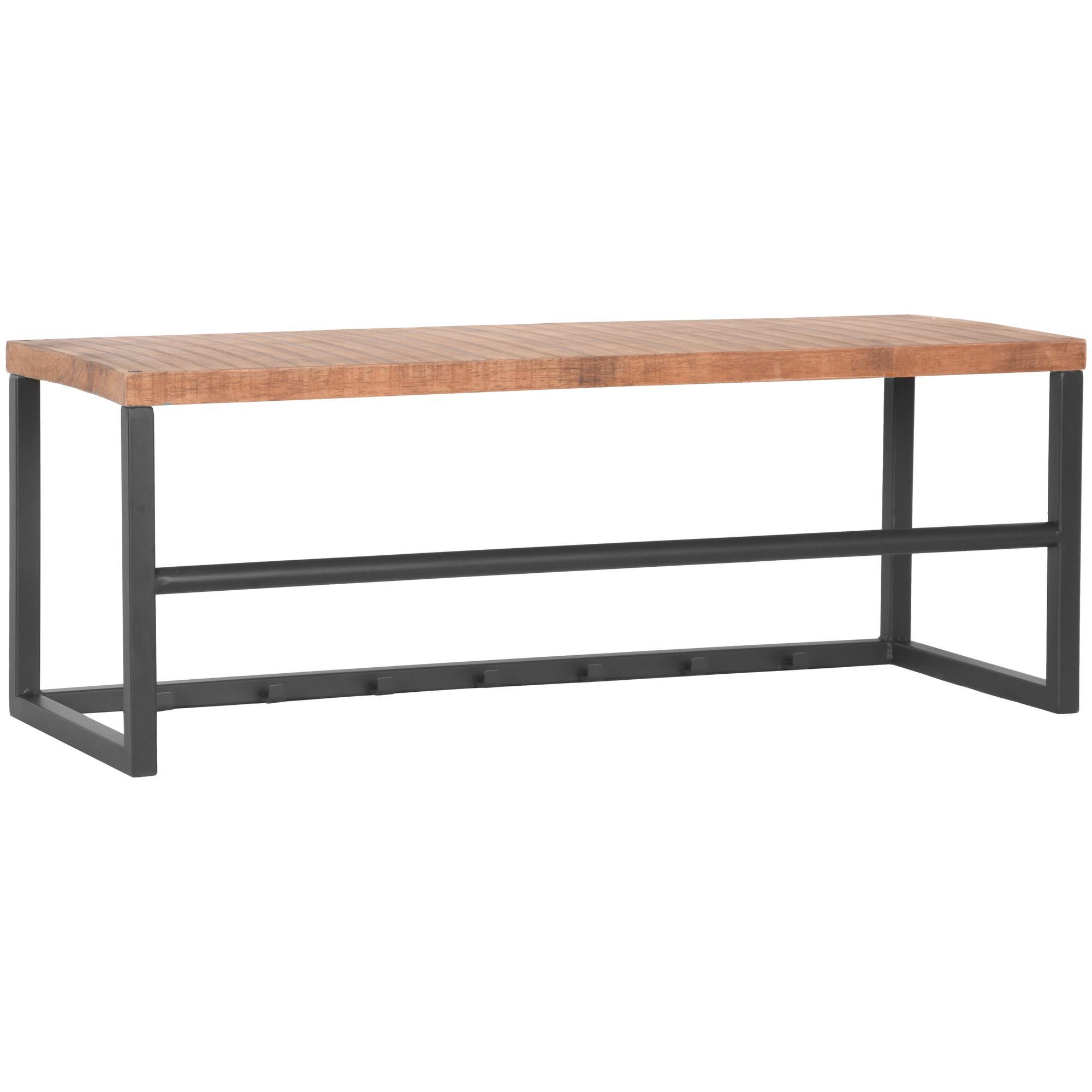 Garderobenleiste Vintage Entrance Anthrazit Grau 80x30