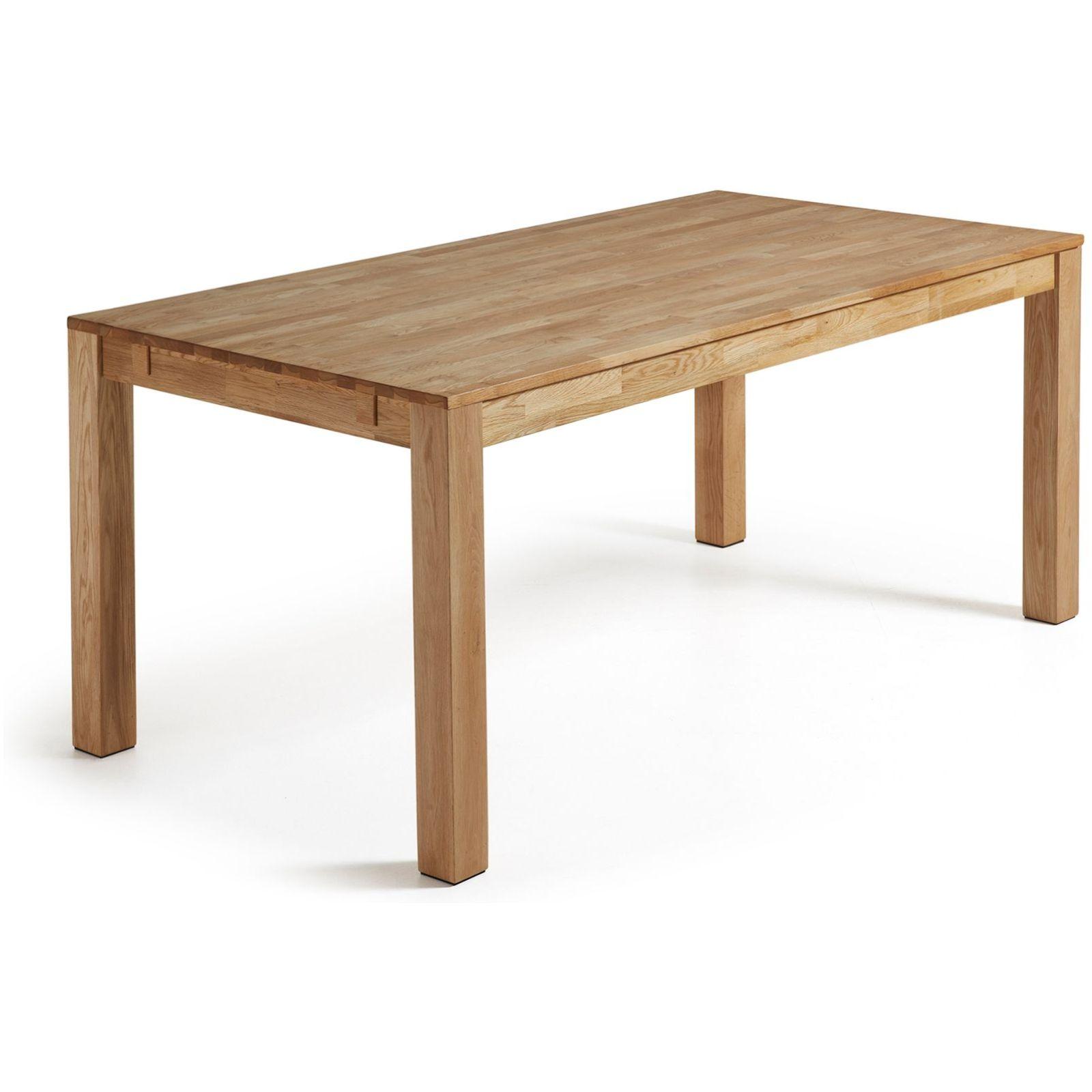 Esstisch ausziehbar Massivholz Nito Eichenholz massiv - Grösse: 120-200x75