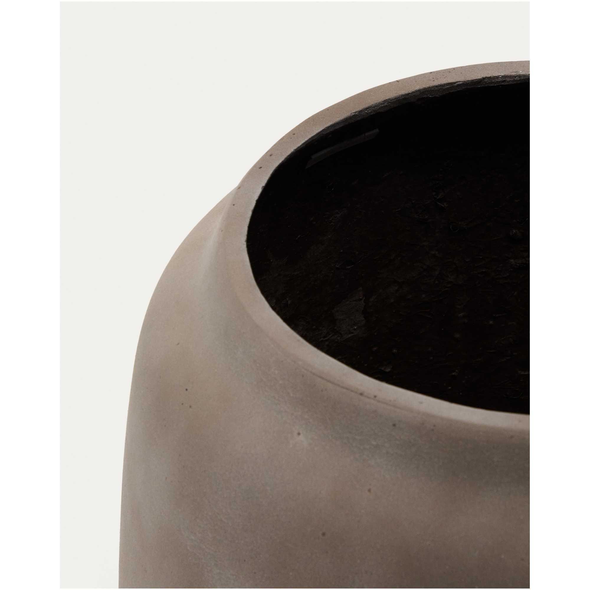 Blumentopf rund Lira in Terrakottaoptik 53x35