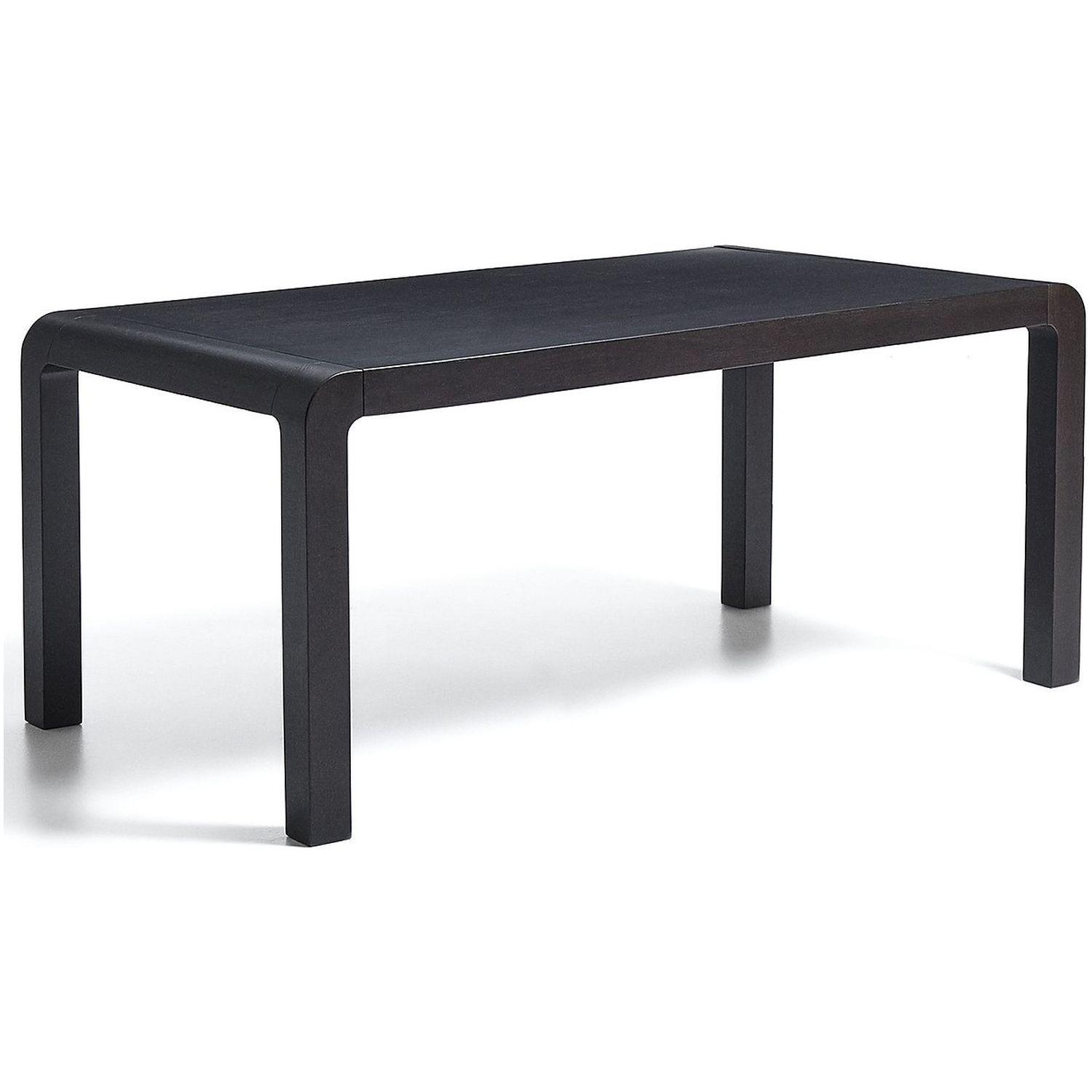 Esstisch Ausziehtisch Erisia aus massivem Eichenholz mit ebonisiertem schwarz Finish FSC 100% - Grösse: 180-230x90