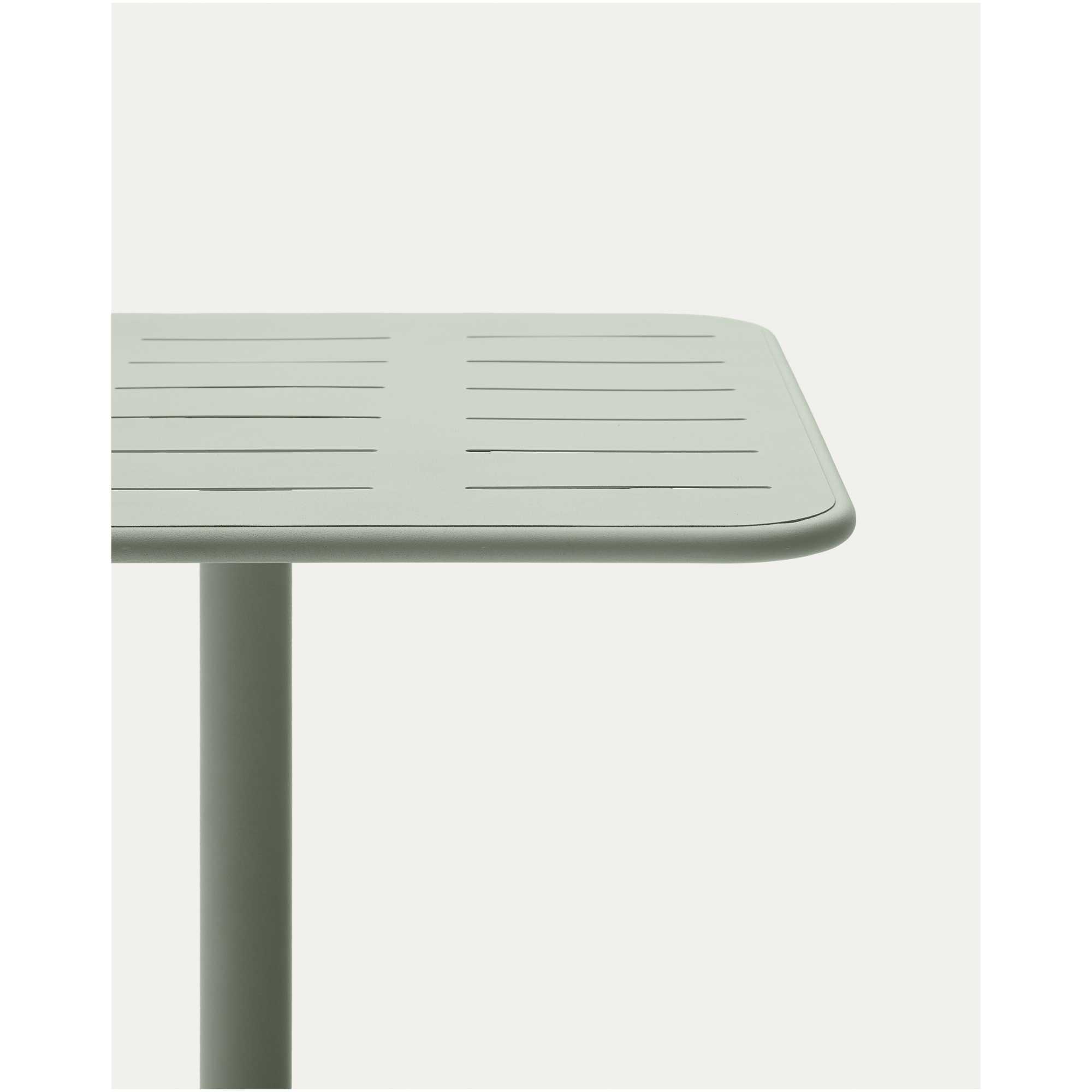 Gartentisch Bistro quadratisch Brai verzinkter Stahl türkis 70x70