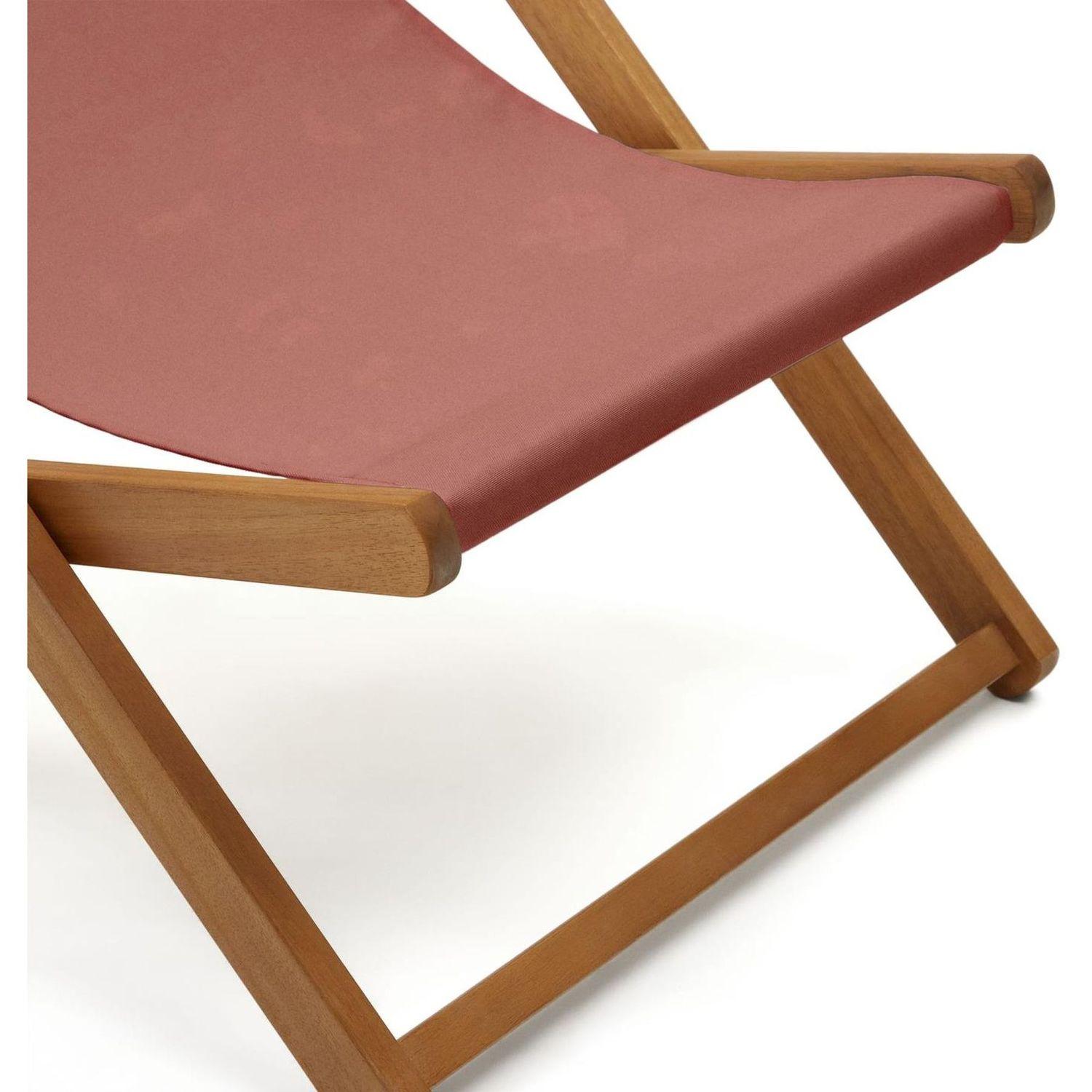 Liegestuhl Lounger terrakotta (verstellbar)