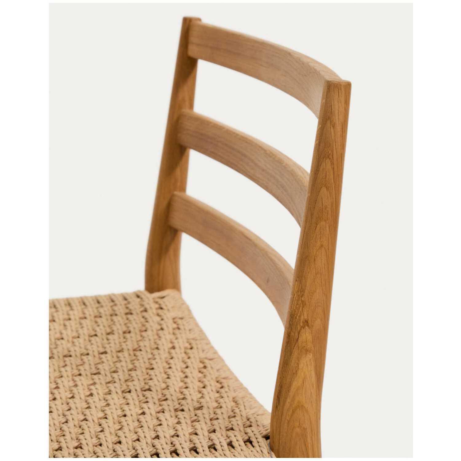 Barhocker Analy Eichenholz massiv natur Sitzhöhe 65 100% FSC