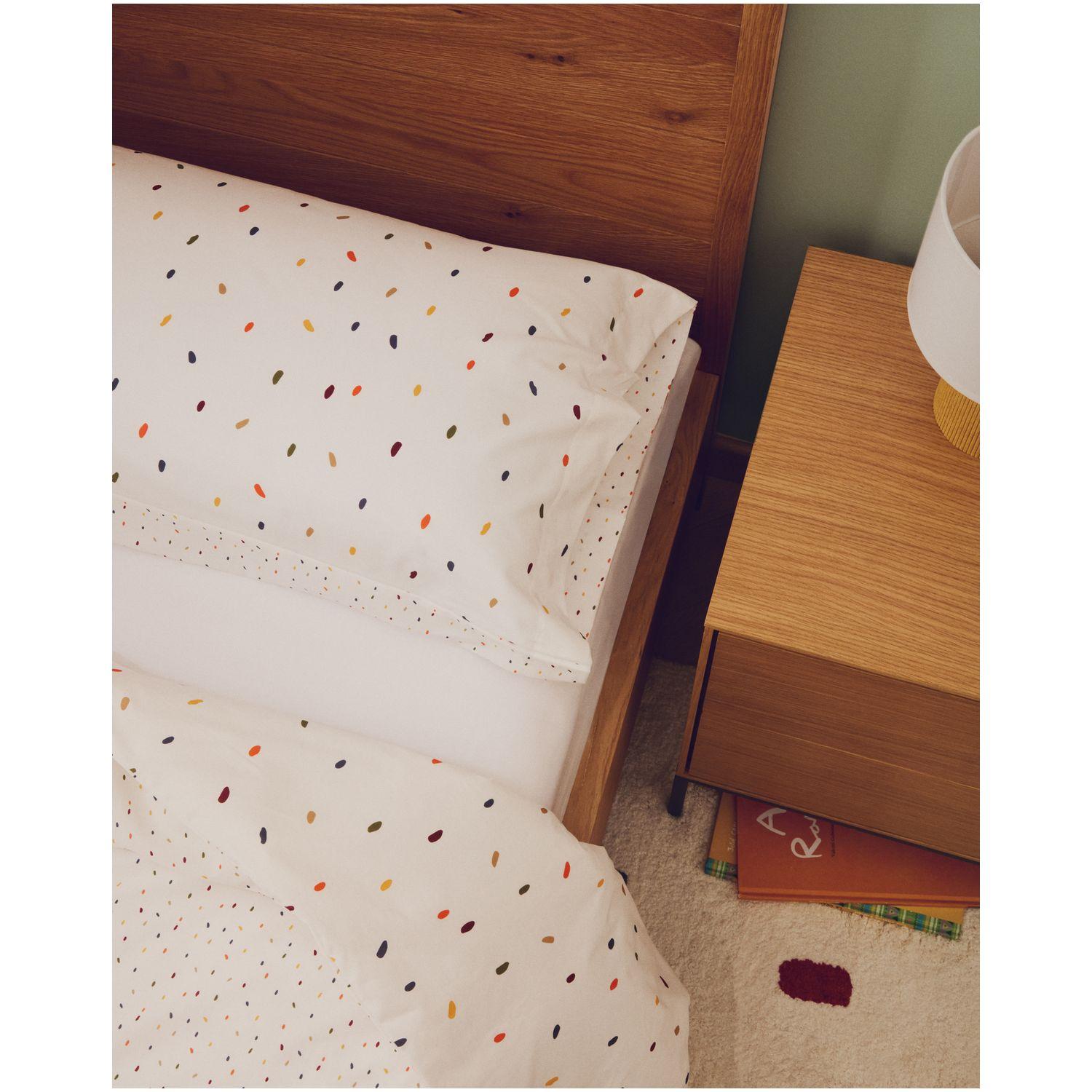 Set Epifania mit Bett- und Kissenbezug aus Baumwollperkal mit farbigem Muster für 90-cm-Betten