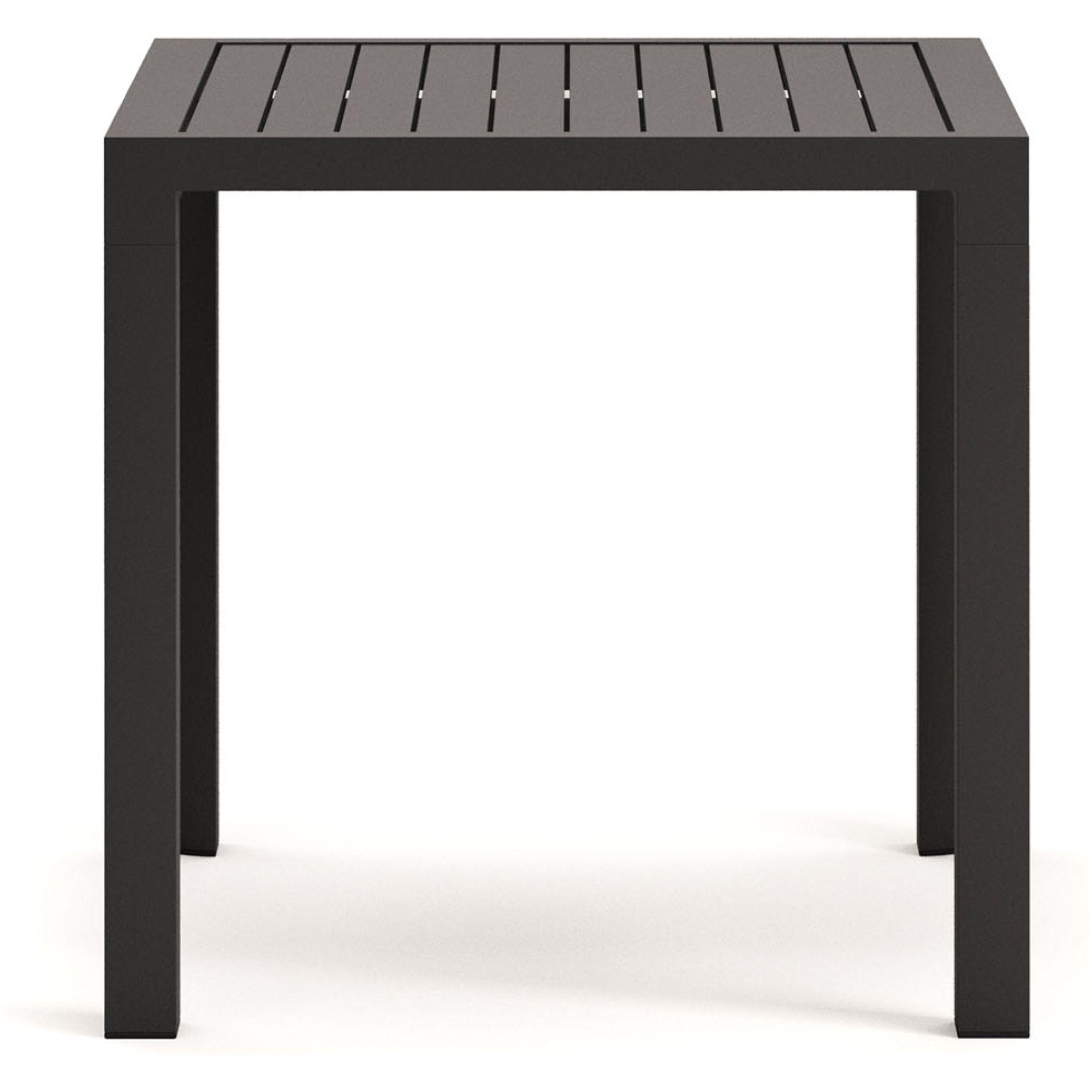 Gartentisch quadratisch Culip Aluminium grau 77x77