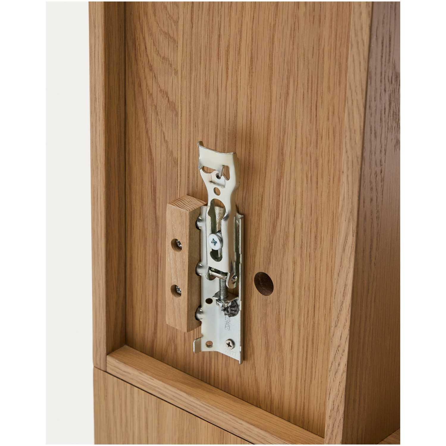 Modular Wandregal Ina Eichenfurnier natur 80x80