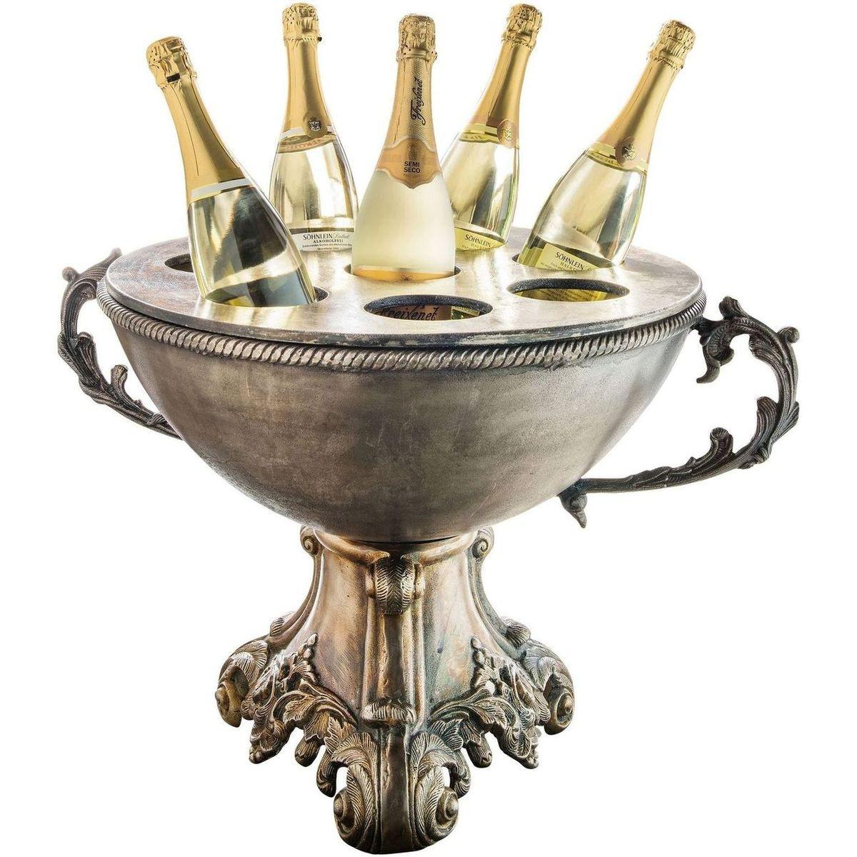 Champagnerkühler Aluminium natur verzinkt