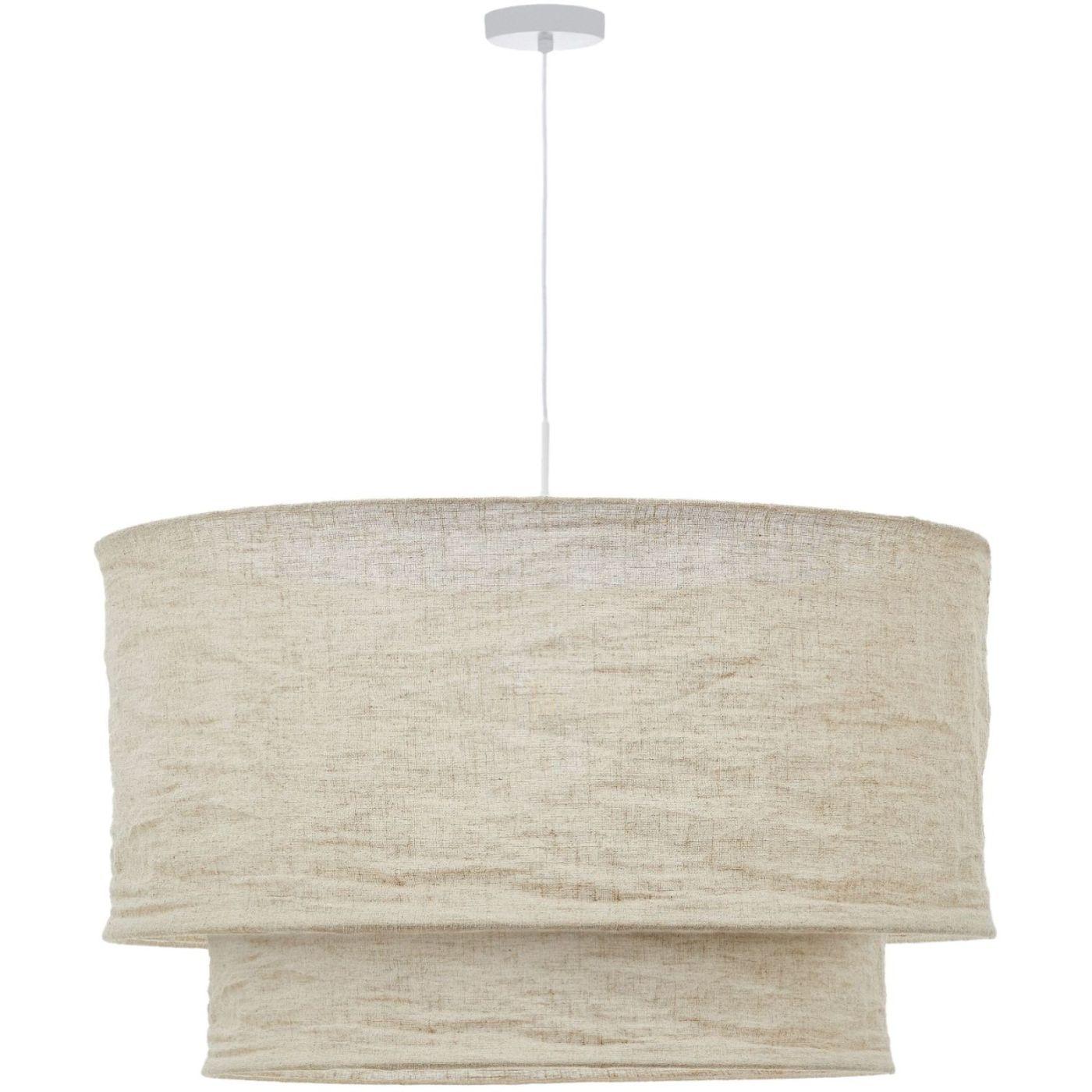 Lampenschirm für Deckenlampe Mariela Leine beige 60x60