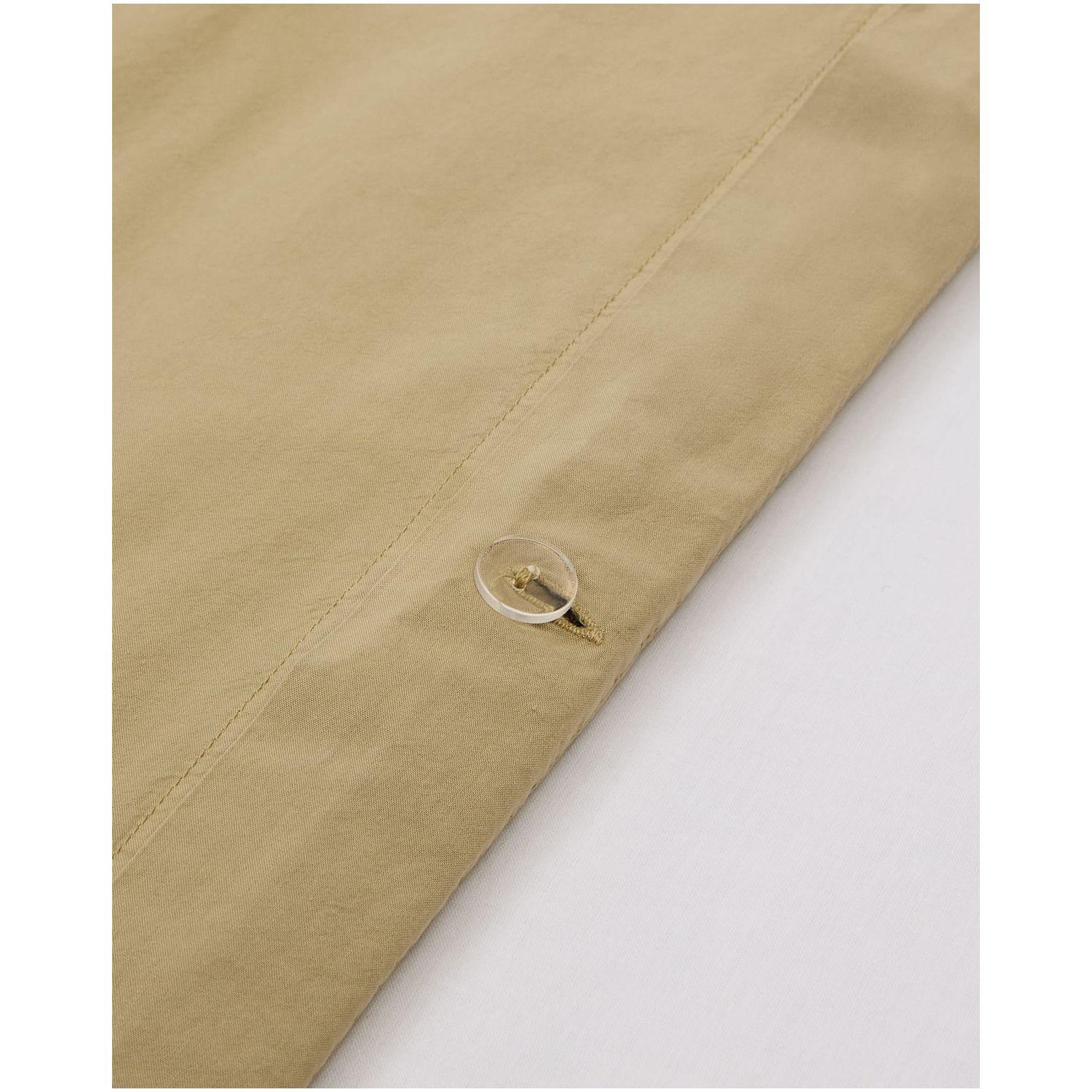 Set Sifinia Bezüge für Decke und Kopfkissen 100% Baumwollperkal Fransen grün Bett 90 cm