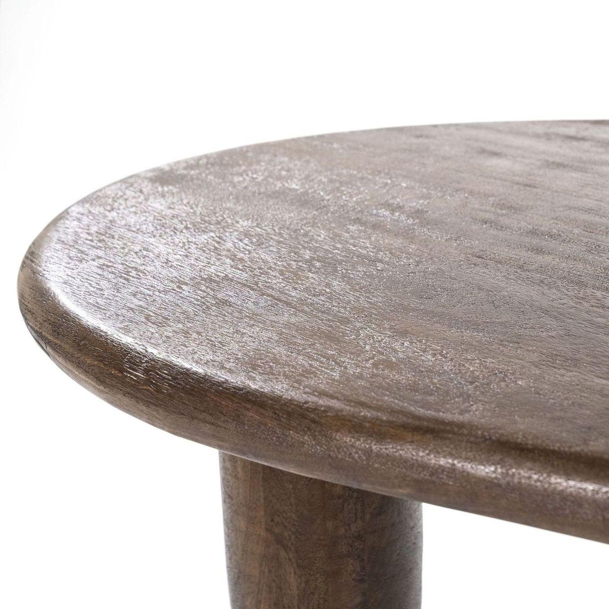 Esstisch Massivholz Organisch Mangoholz braun - Grösse: 200x115
