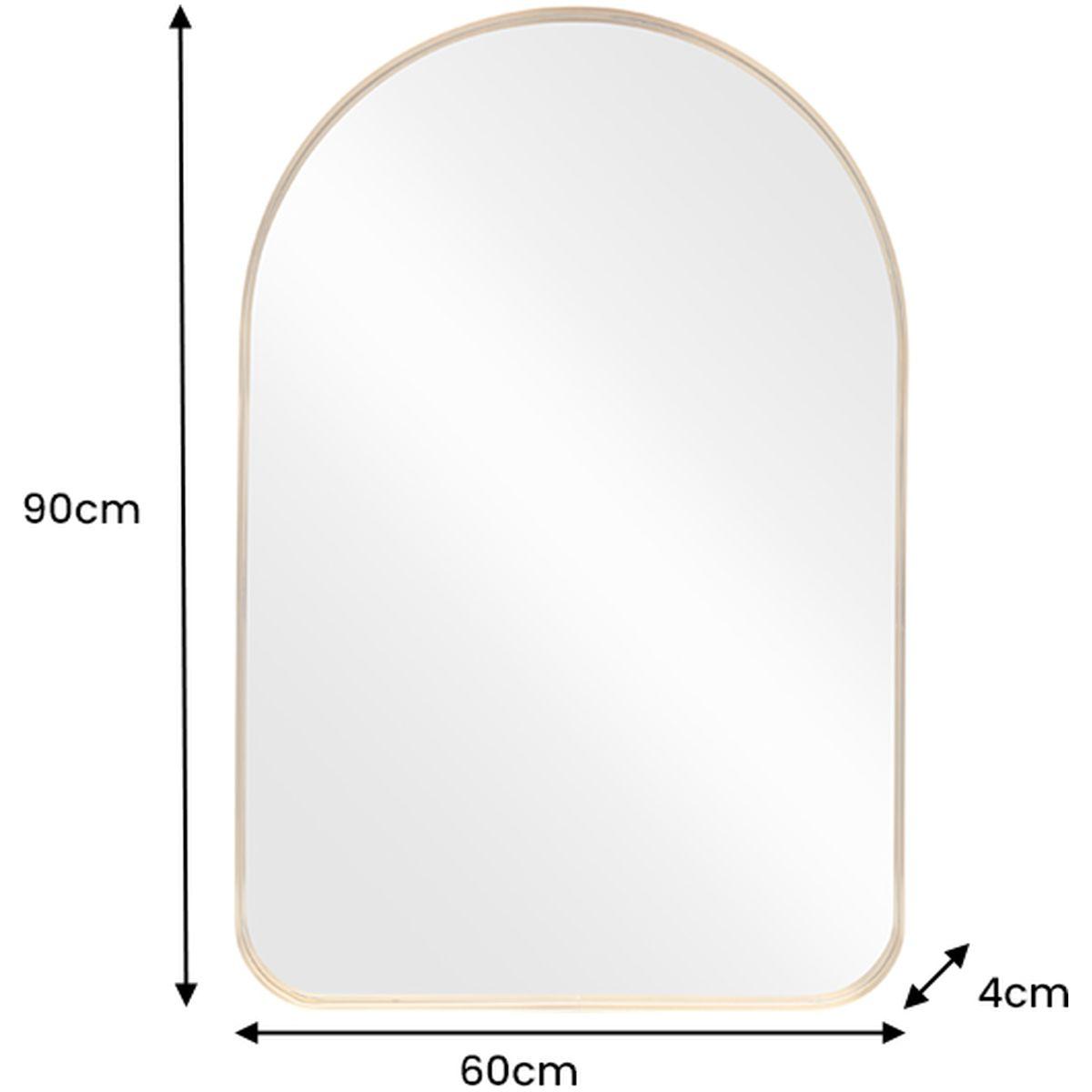Wandspiegel Alice Metall gold 60x90