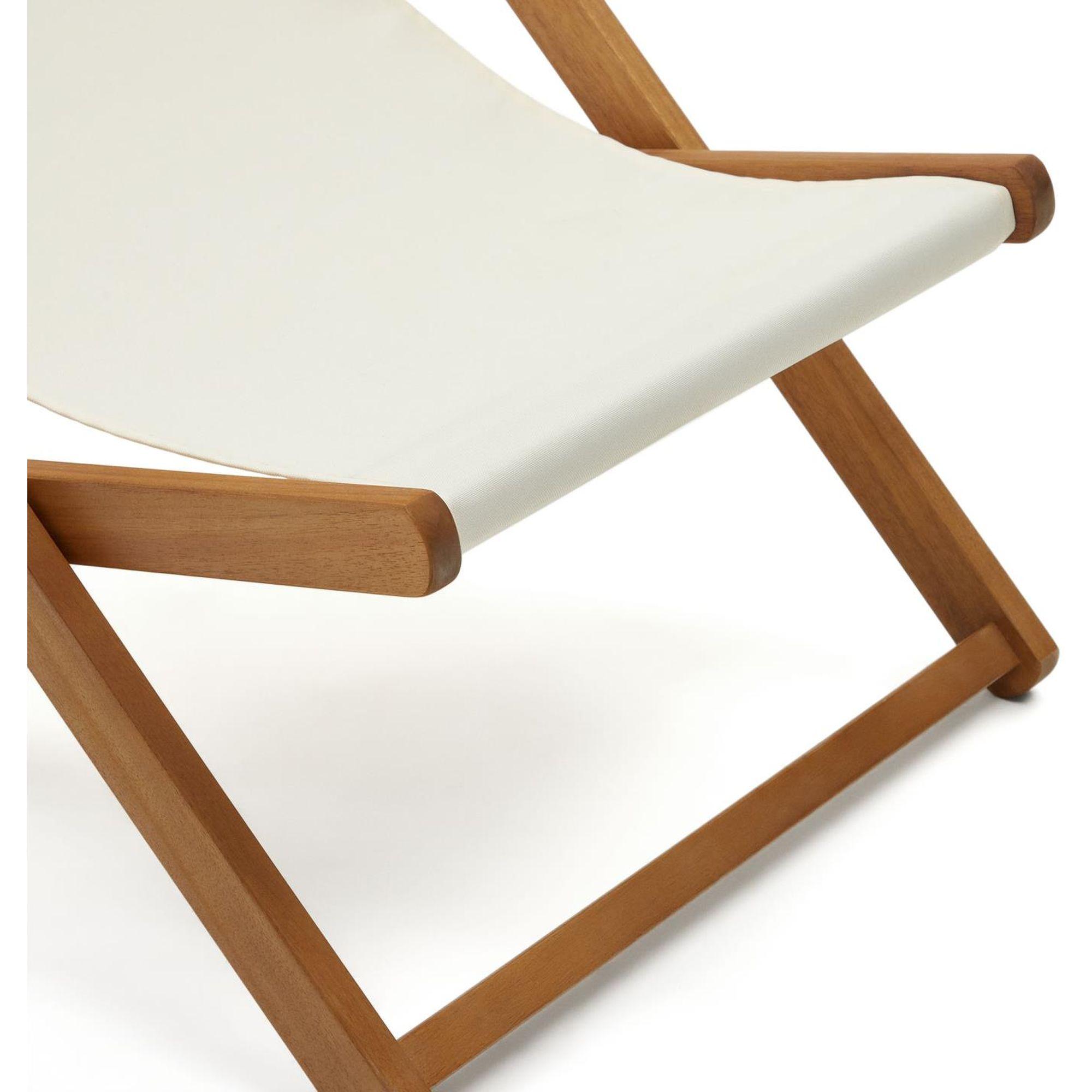 Liegestuhl Lounger beige (verstellbar)