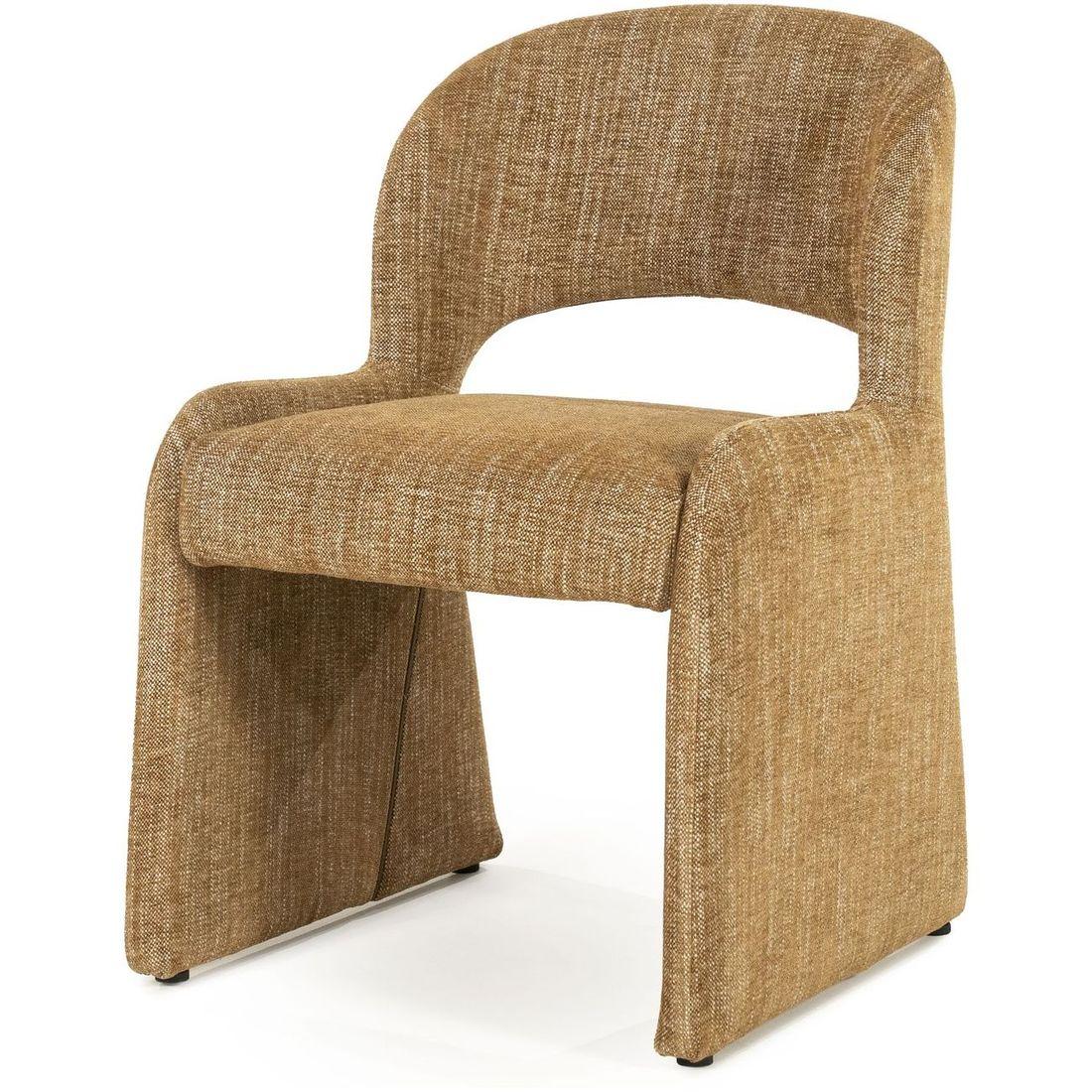 Design Polsterstuhl Serene Stoff mustard gelb