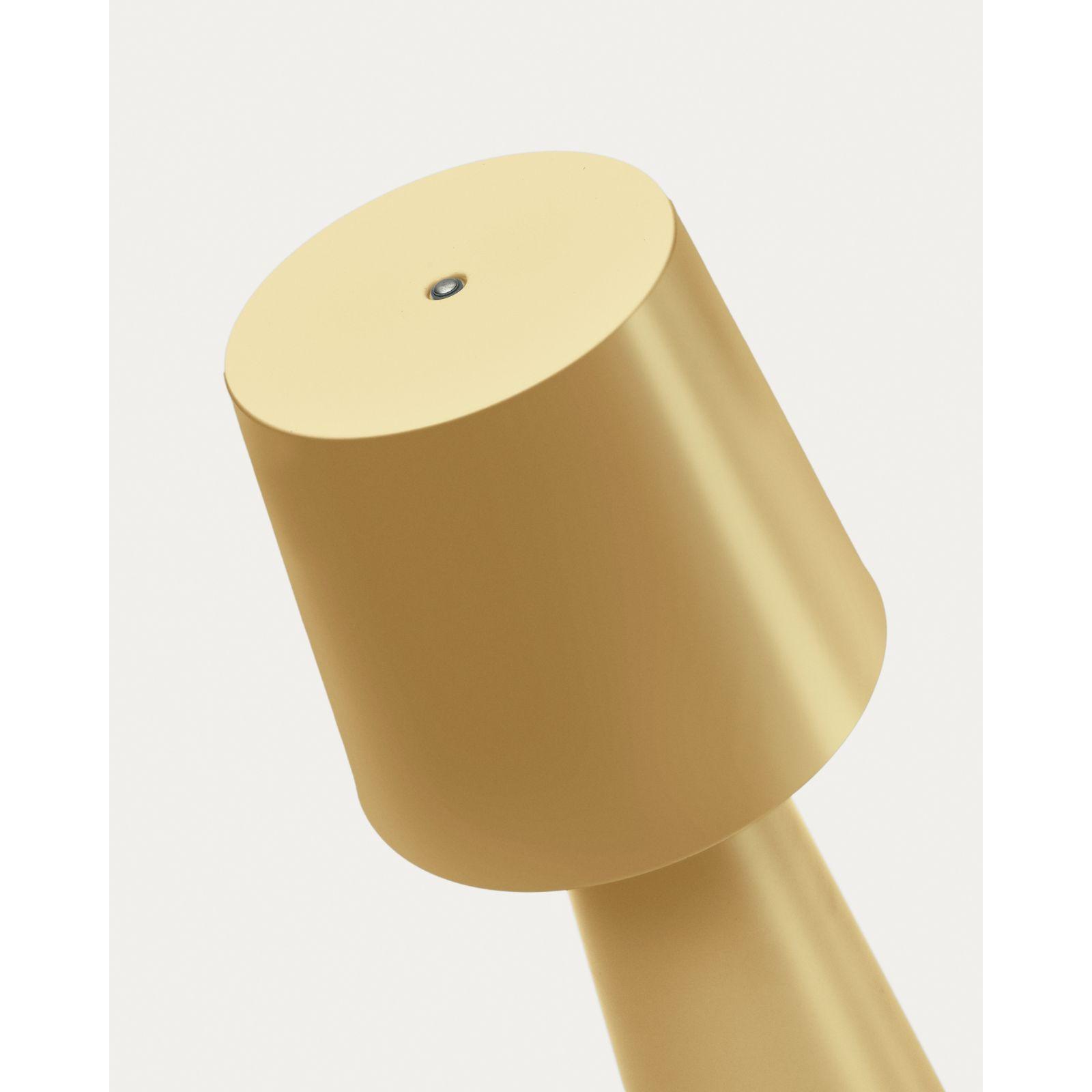 Arenys Tischlampe gross aus Metall mit goldener Lackierung LED