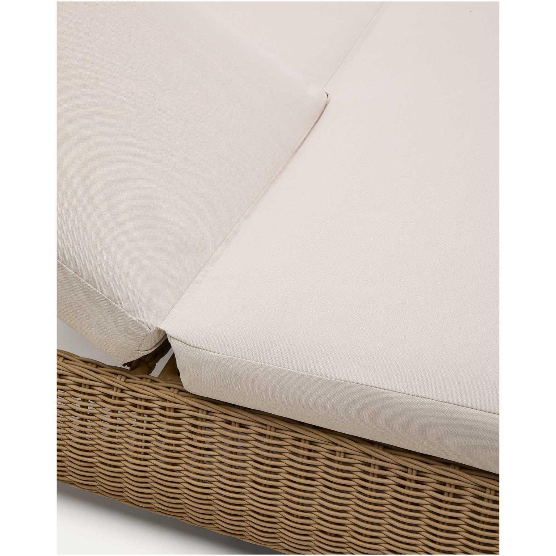 Doppelsonnenliege 2er Meria aus synthetischem Rattan