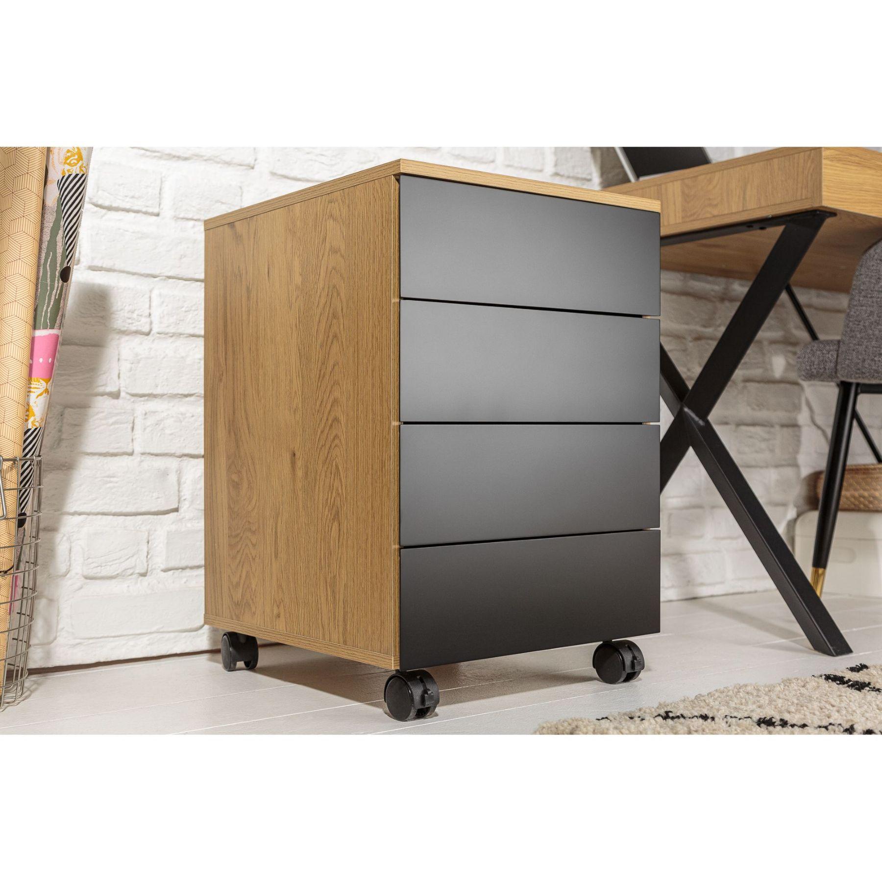 Rollcontainer Basic Eiche-Optik