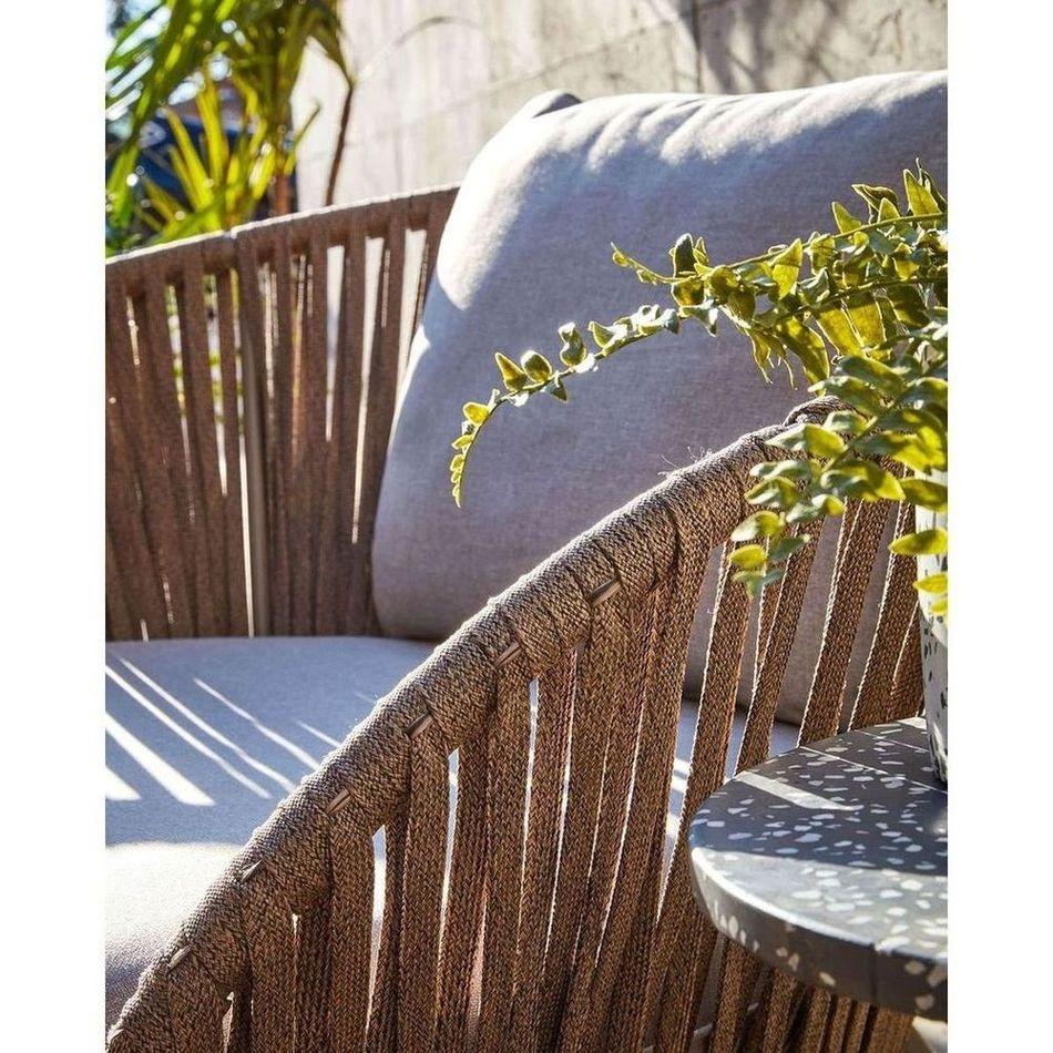 Gartensessel Branzie Aluminium Rope braun