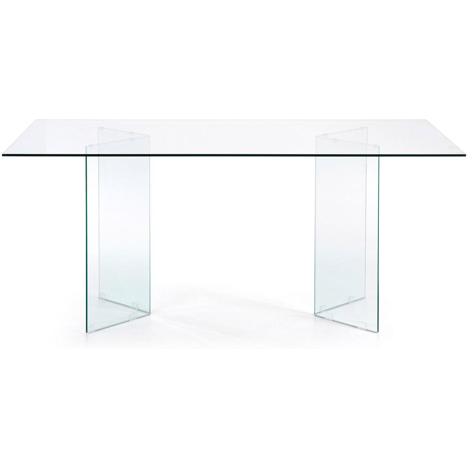 Esstisch Burano Glas transparent 180x90