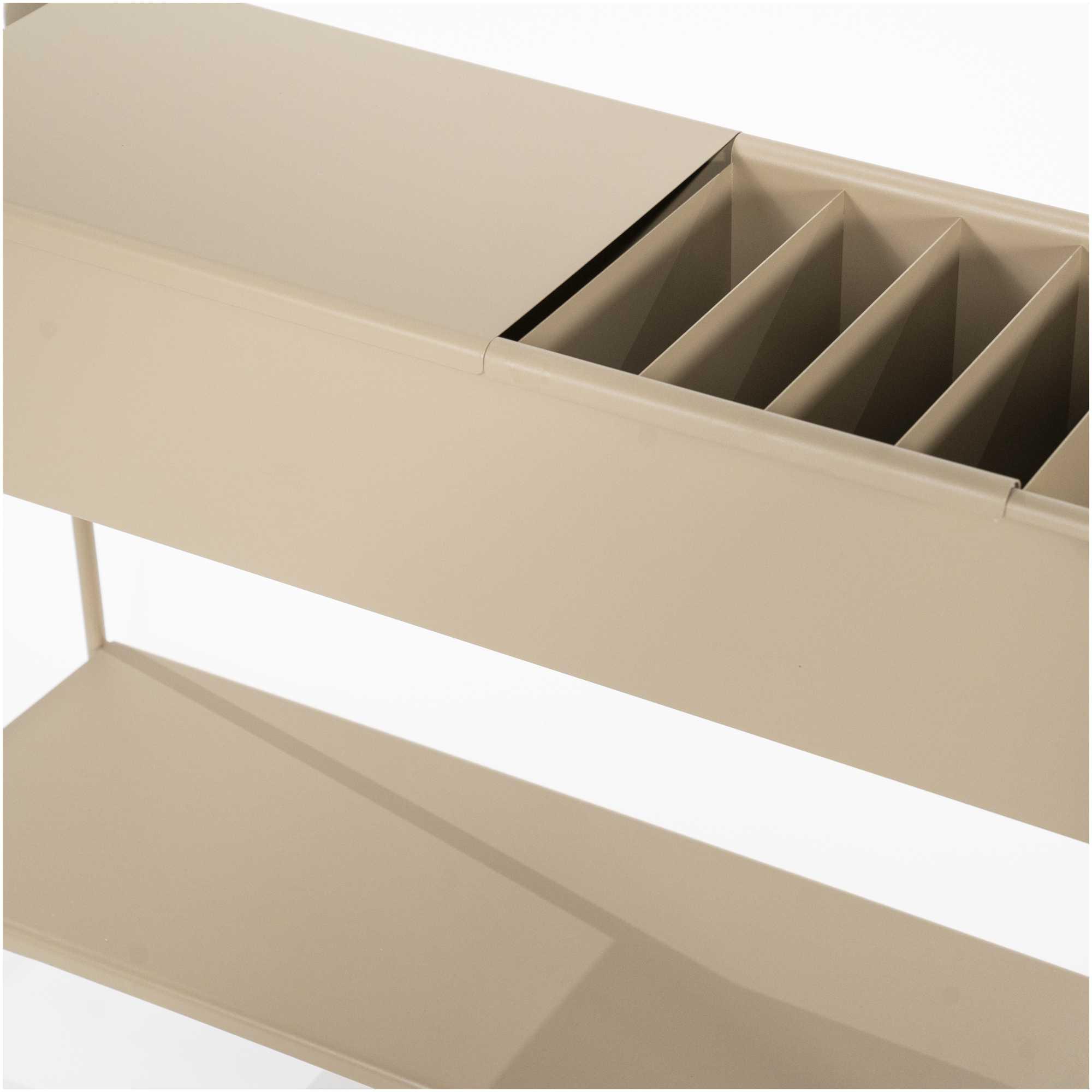Konsole Bonnie mit Ablage und Korb Eisen taupe 95