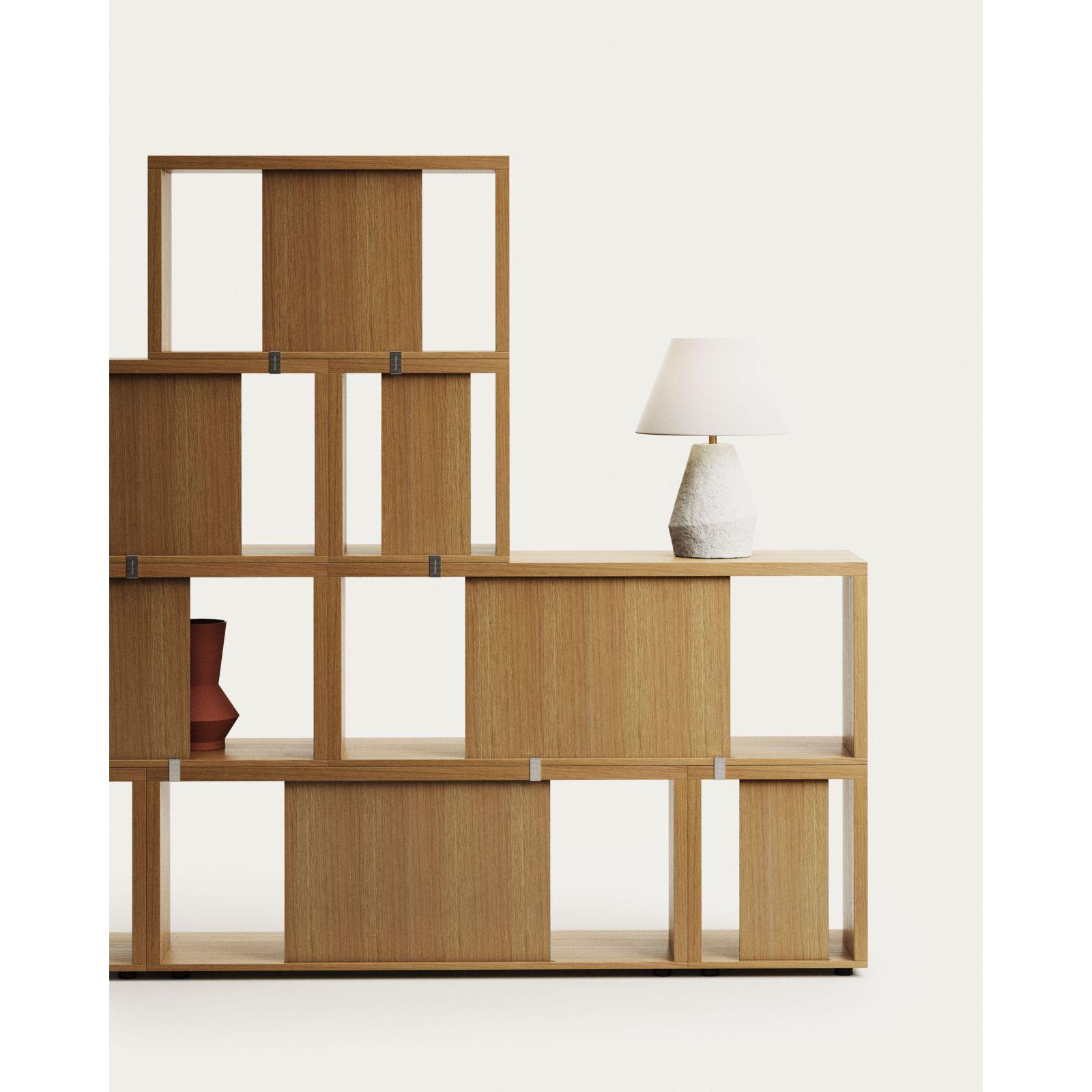 Litto kleines Regalmodul aus Eichenfurnier 34 x 38 cm