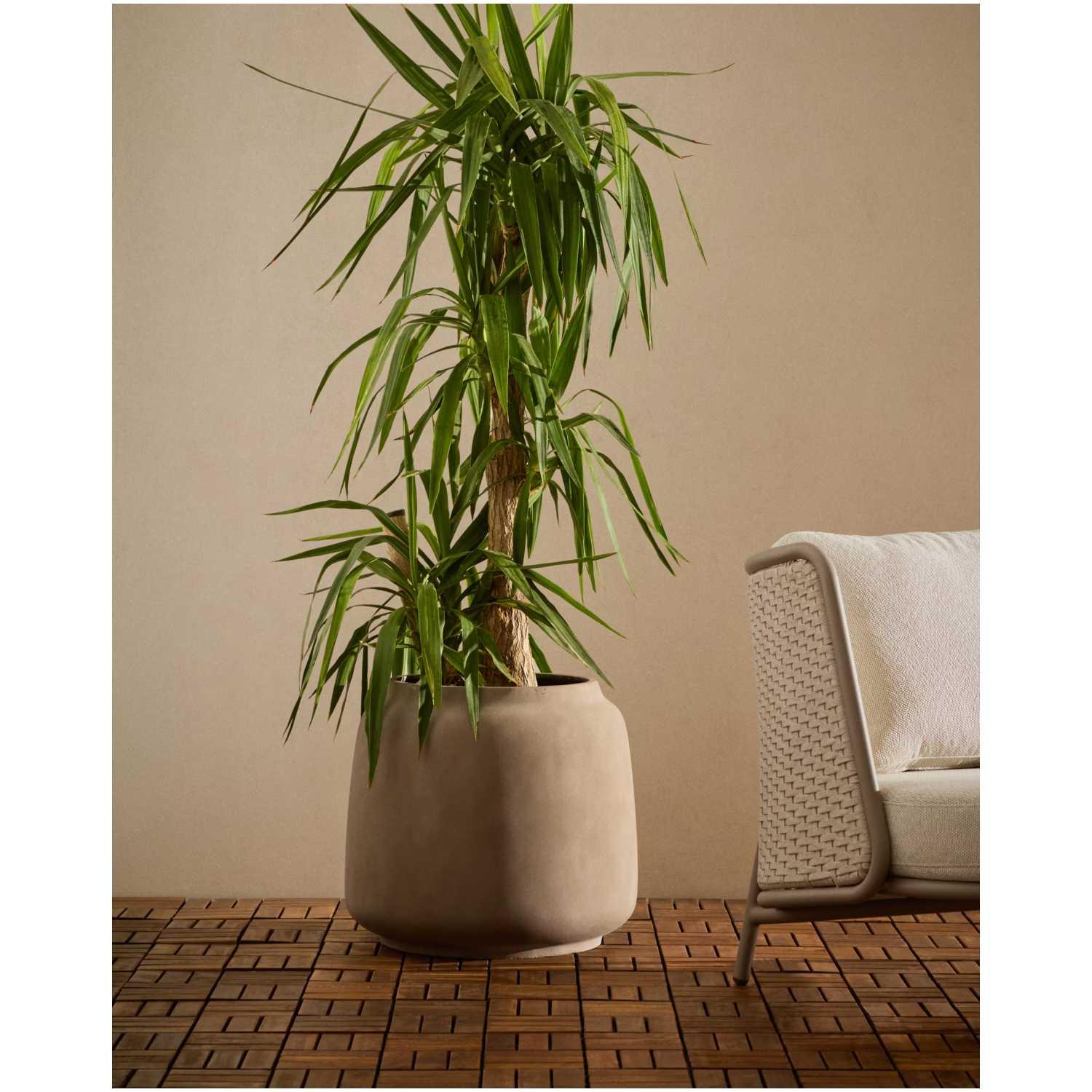 Blumentopf rund Lira in Terrakottaoptik 53x35
