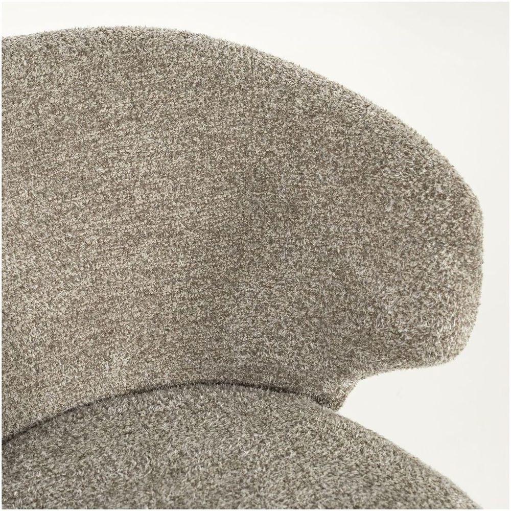 Armlehnstuhl Plaza Bouclé Stoff taupe