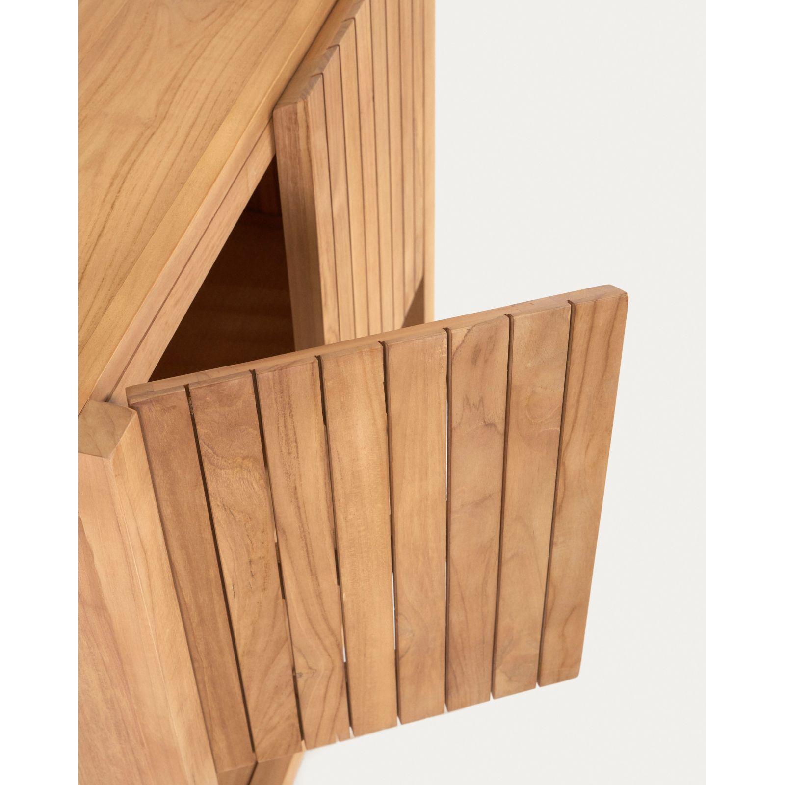 Badezimmermöbel Unterschrank Kuveni Teakholz massiv Natur 70x50