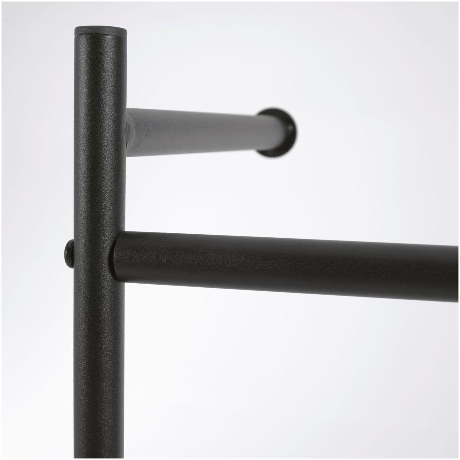Wand-Kleiderständer Regal Gina Melaminplatte und Metallbeine 60x162
