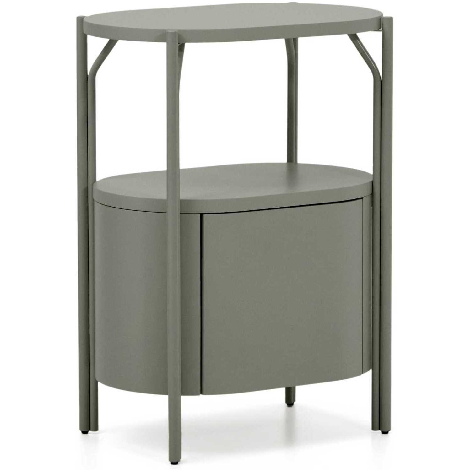Badezimmermöbel Arely mit Stahlgestell und grün lackiertem MDF 60x40