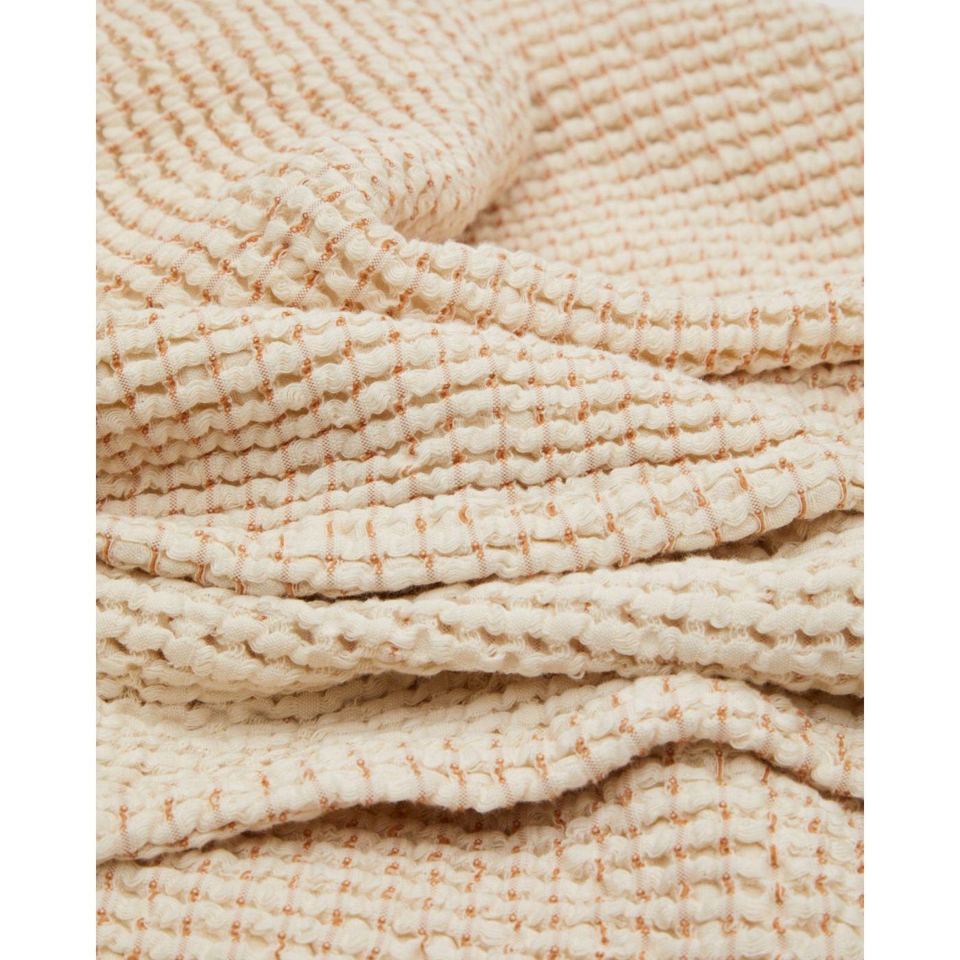 Senara Bettdecke 100% Baumwolle beige für 150/160 cm Bett