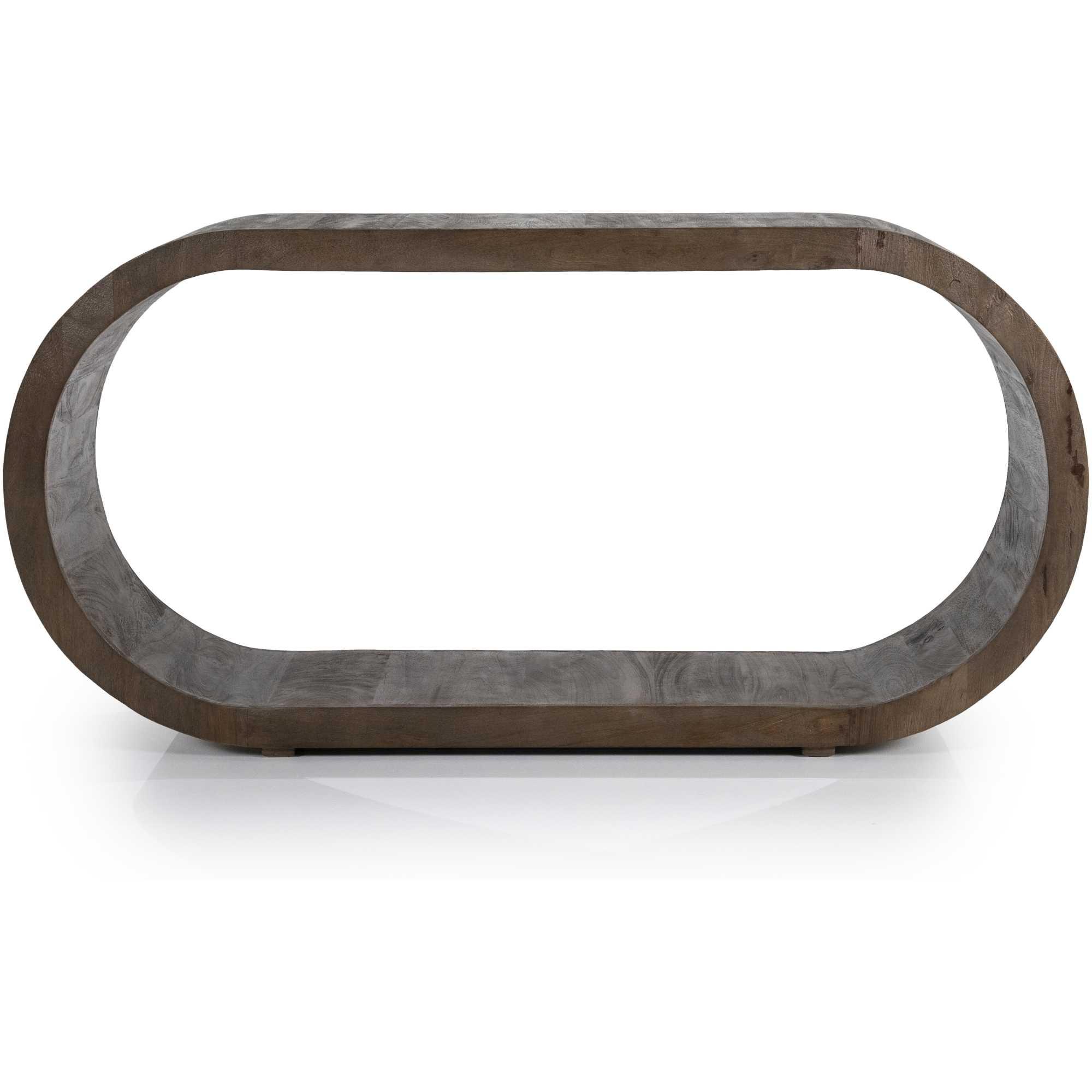 Konsole abgerundet Lara Mangoholz braun 152