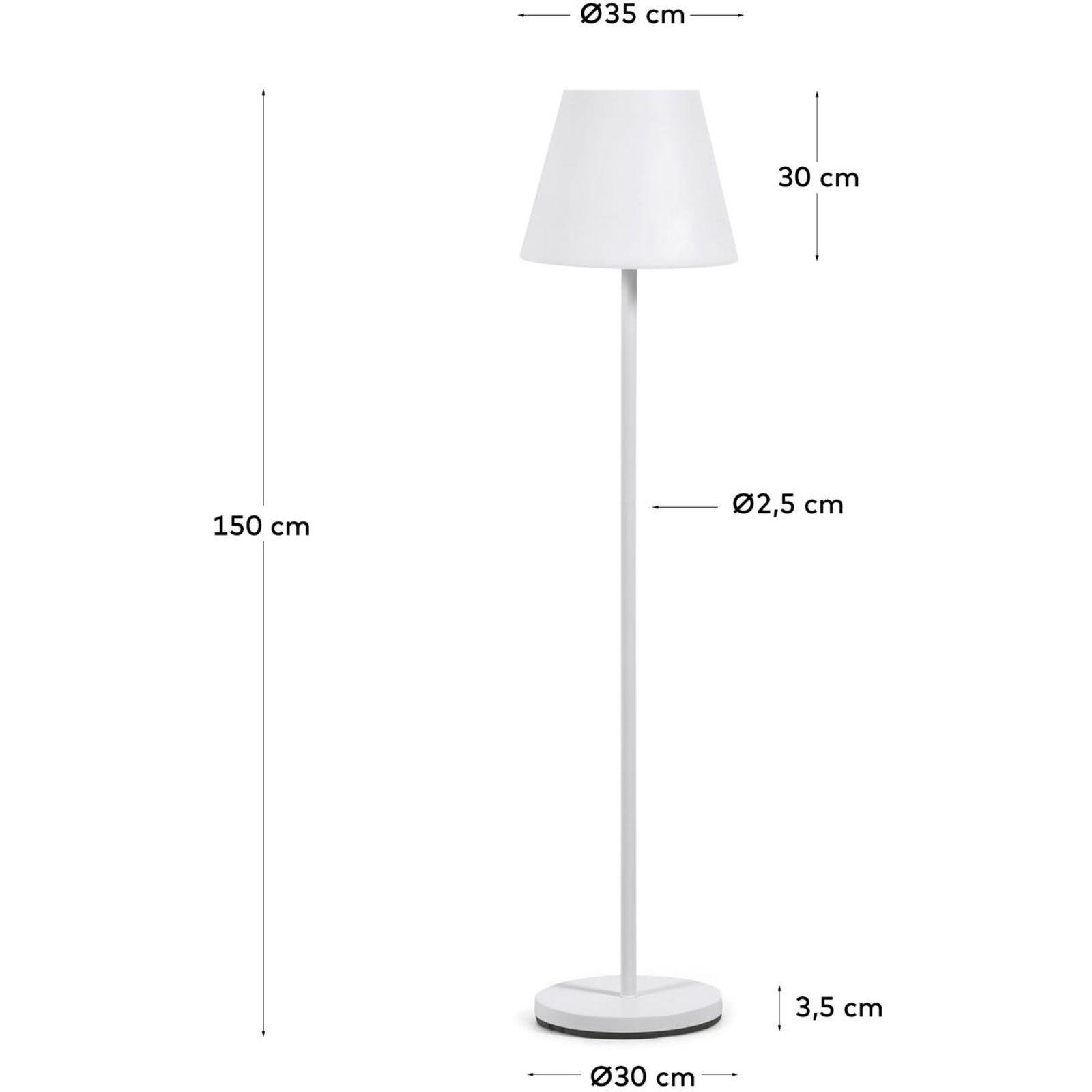 Garten Stehlampe Amy LED weiss