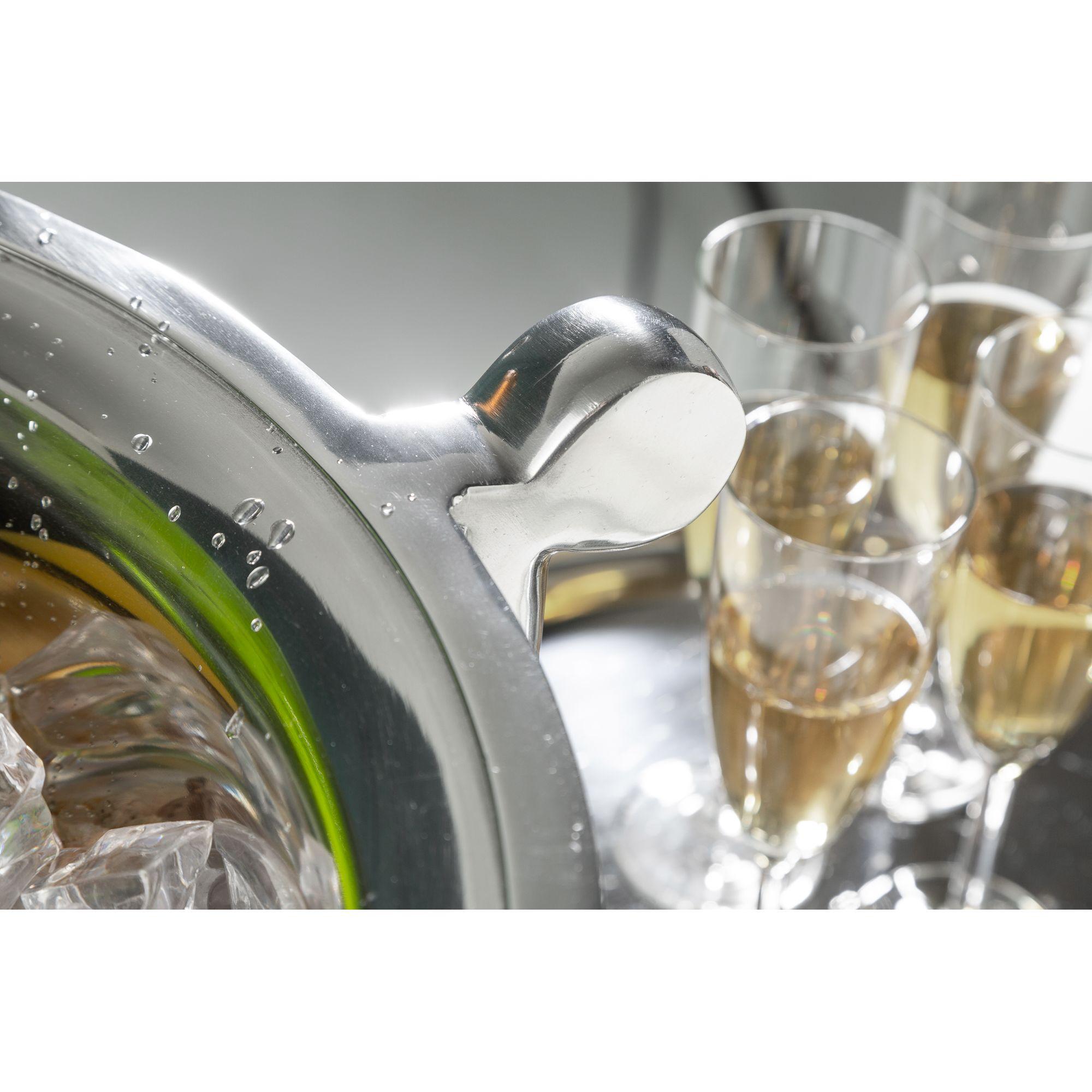 Champagner-Kühler Weinkühler Champagne 65cm Aluminium silber