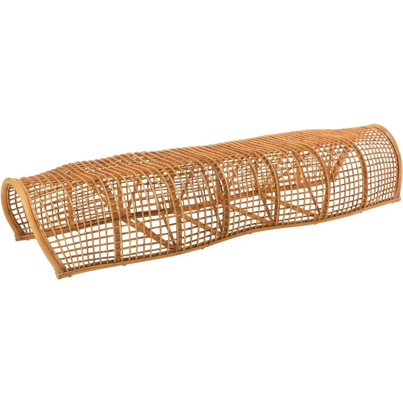Holzbank Rattan natur 191