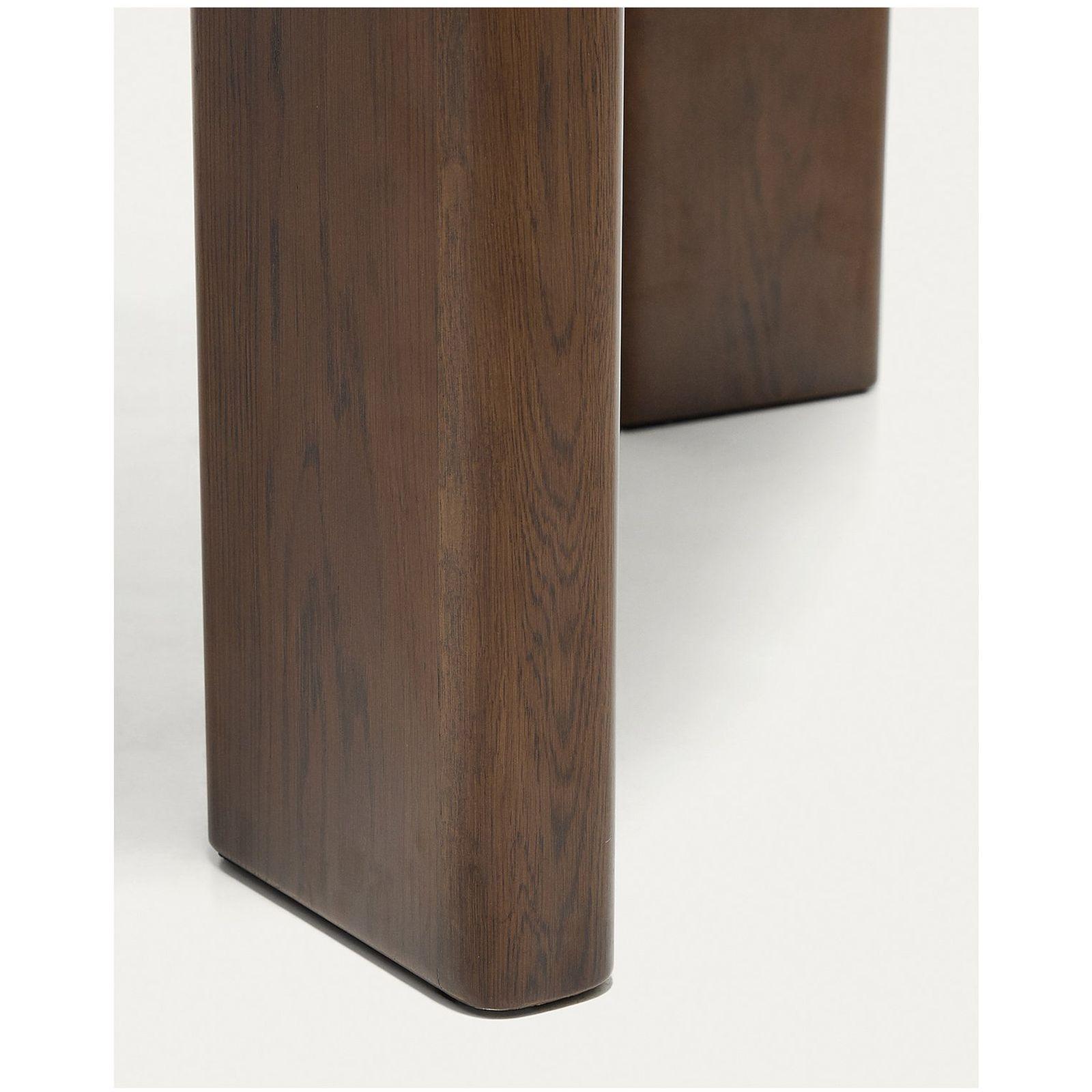Esstisch Ausziehtisch Jondal Massivholz und Eichenfurnier nussbaumfinish 100 % FSC - Grösse: 200-286x100 cm