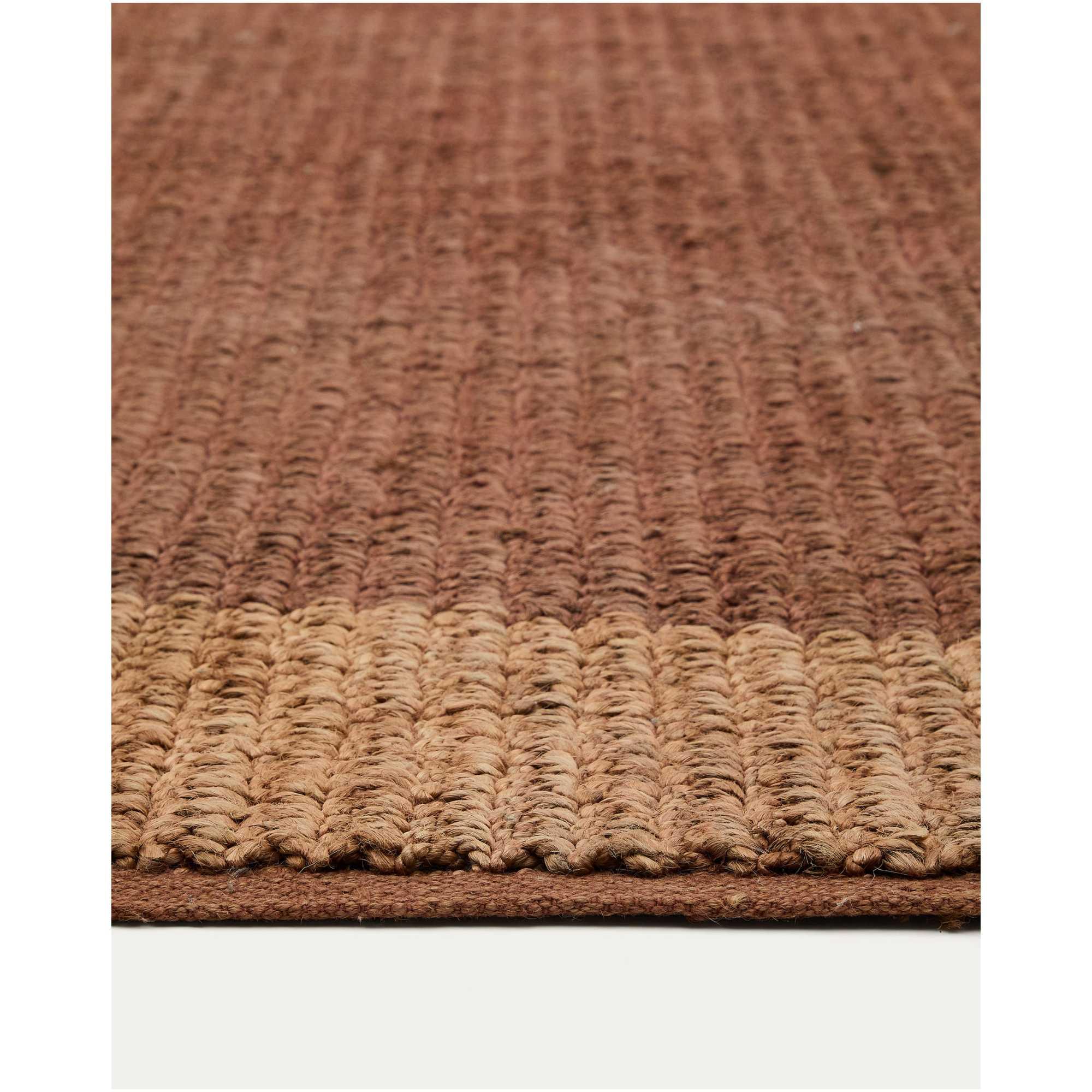 Juteteppich Mandi terracottafarben 200x300