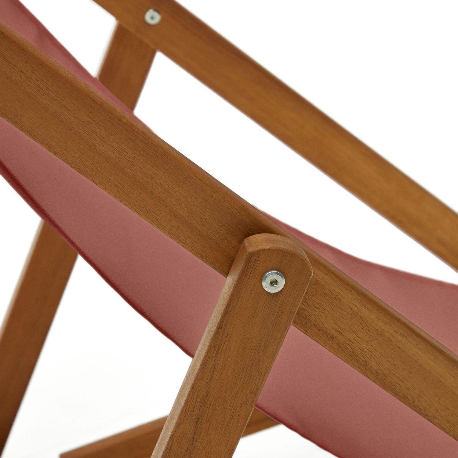 Liegestuhl Lounger terrakotta (verstellbar)