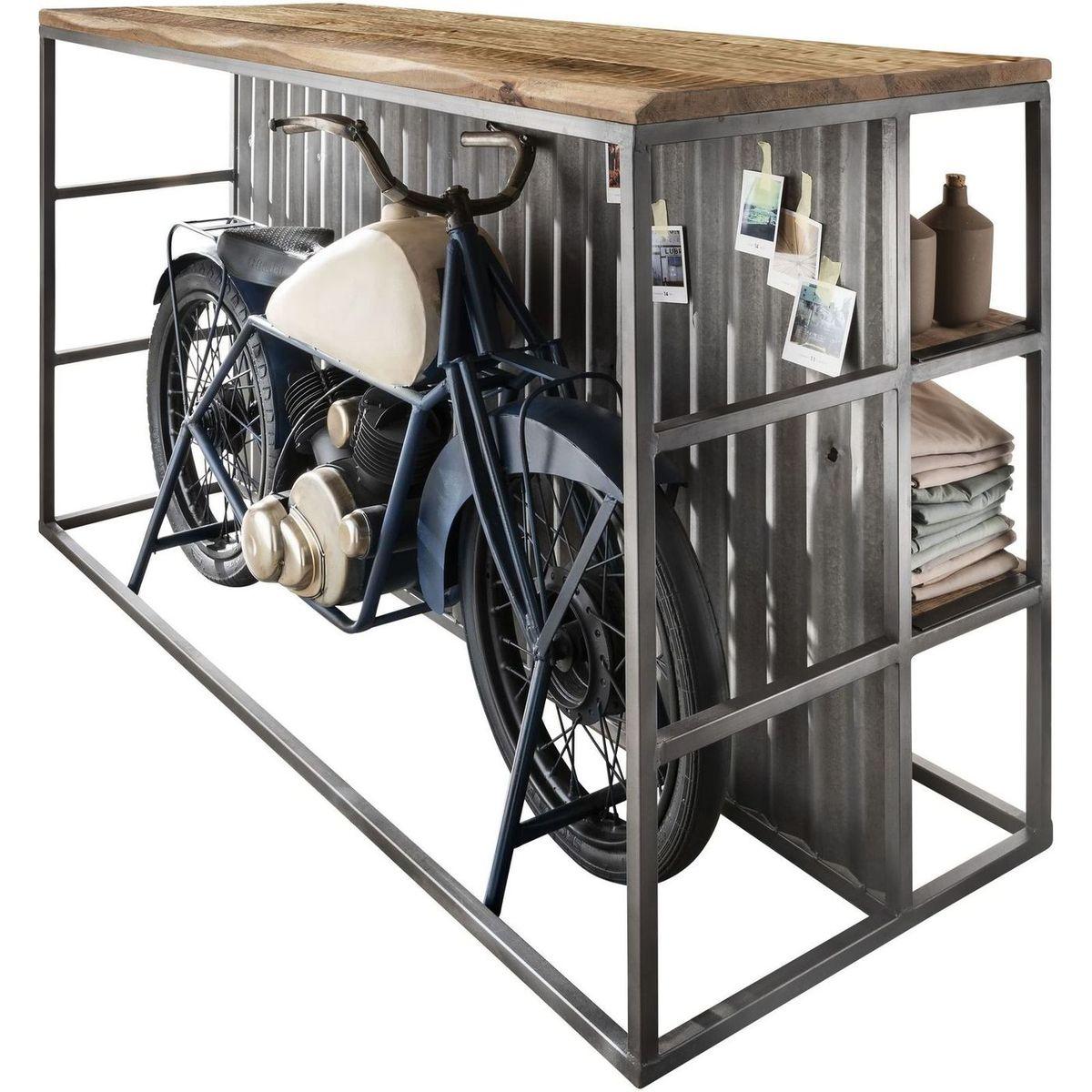 Bartheke Vintage Oldtimer Unikat silber-natur 188