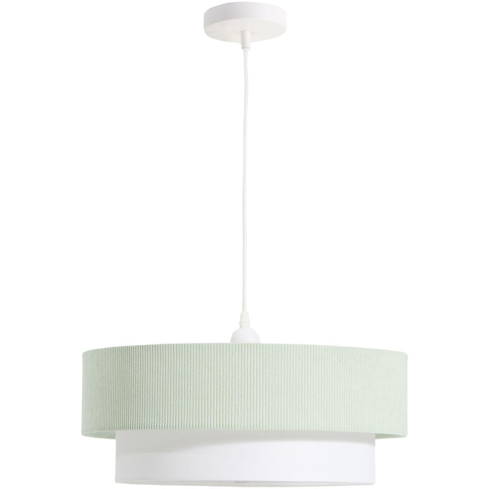 Deckenleuchte Bianella aus Baumwolle türkisfarbenem Cord 40x40