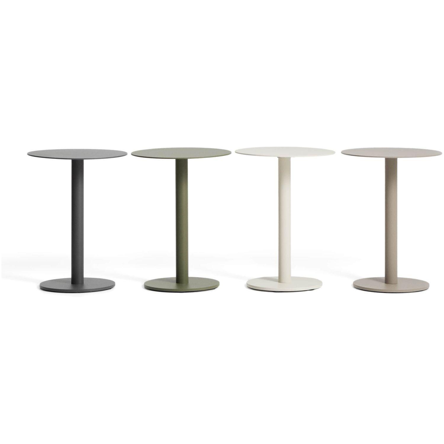 Garten Beistelltisch rund Asinara Aluminium beige 40x40